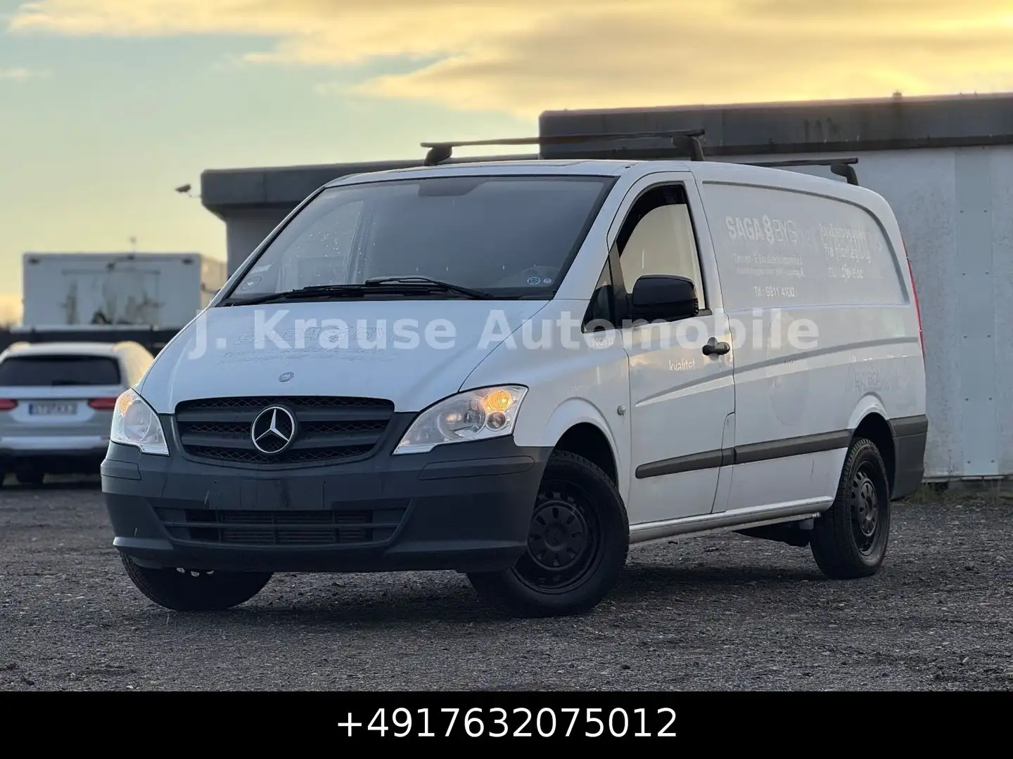 Mercedes-Benz Vito Kasten 110 CDI lang 3Sitze AHK Netto 5500€ Weiß - 1