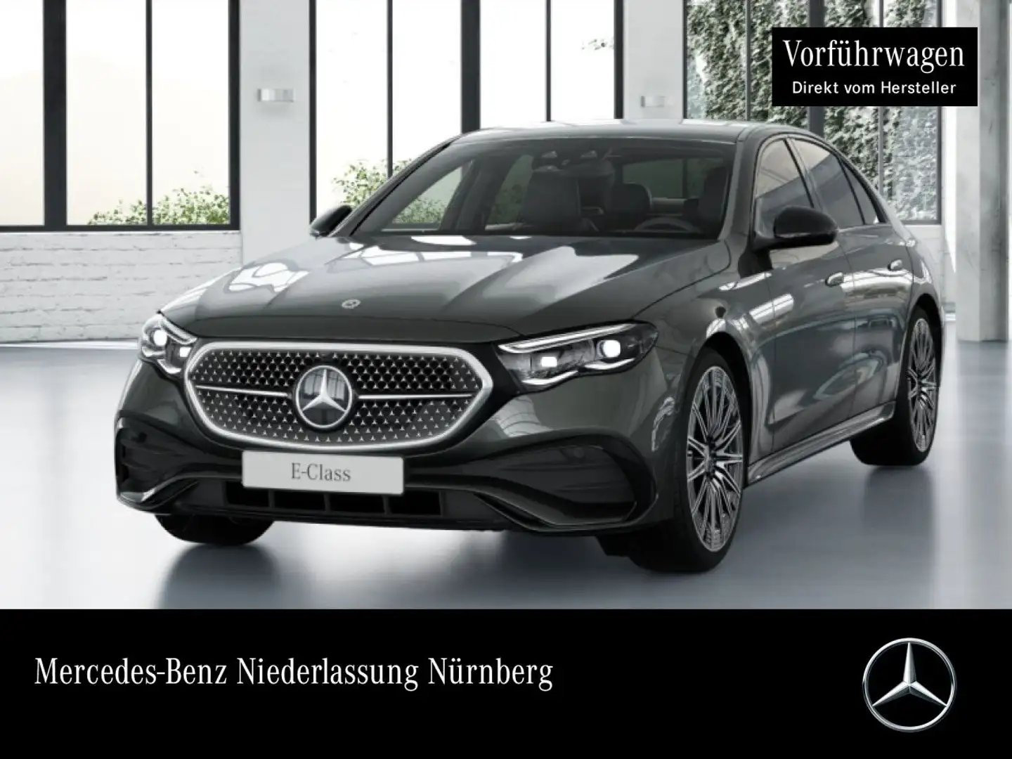 Mercedes-Benz E 200 AMG Fahrass 360° Distr. AHK Night Memory PTS Gris - 1