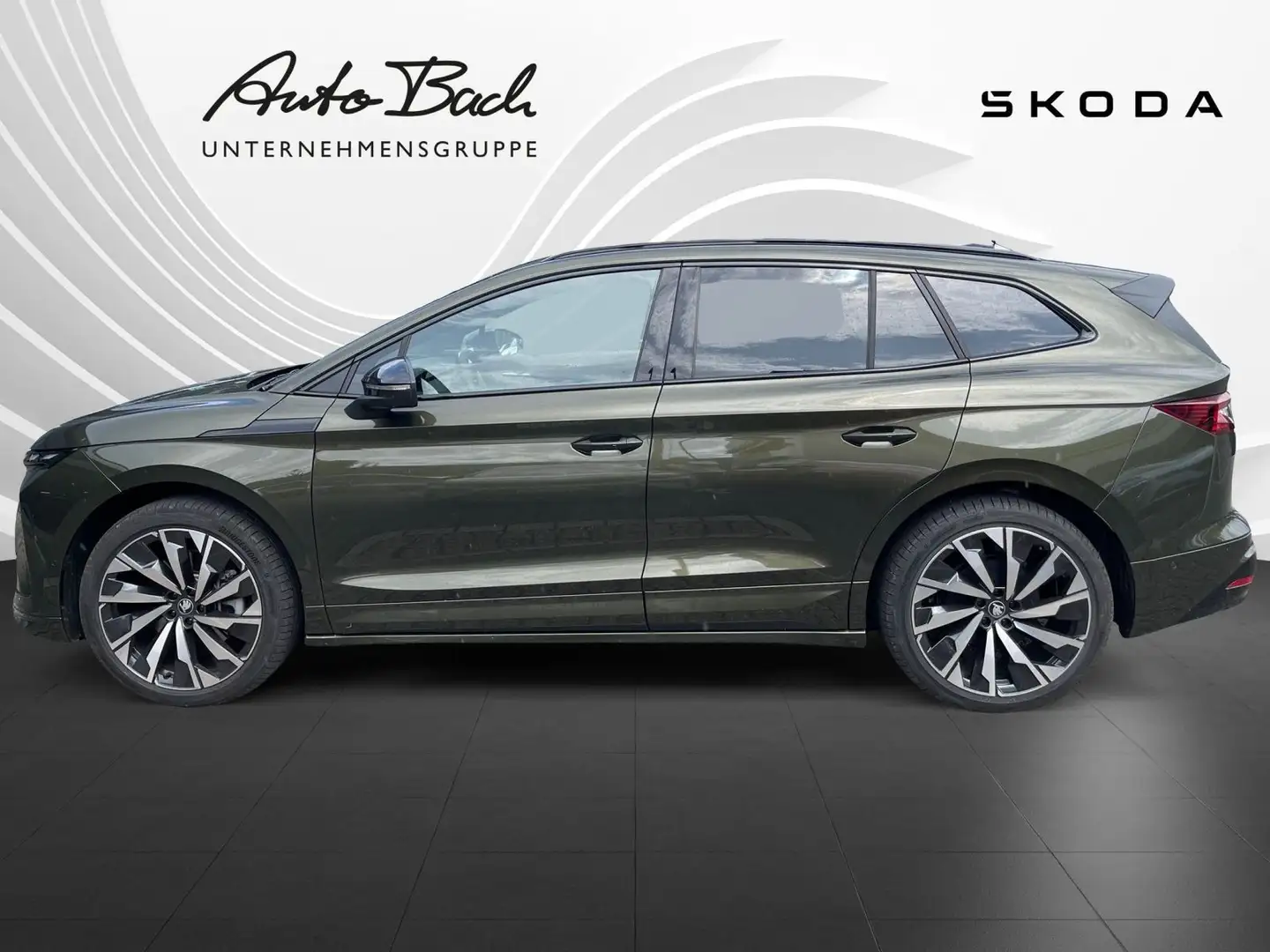 Skoda Enyaq 85x Sportline 82 kWh Batterie Elektromotor Verde - 2