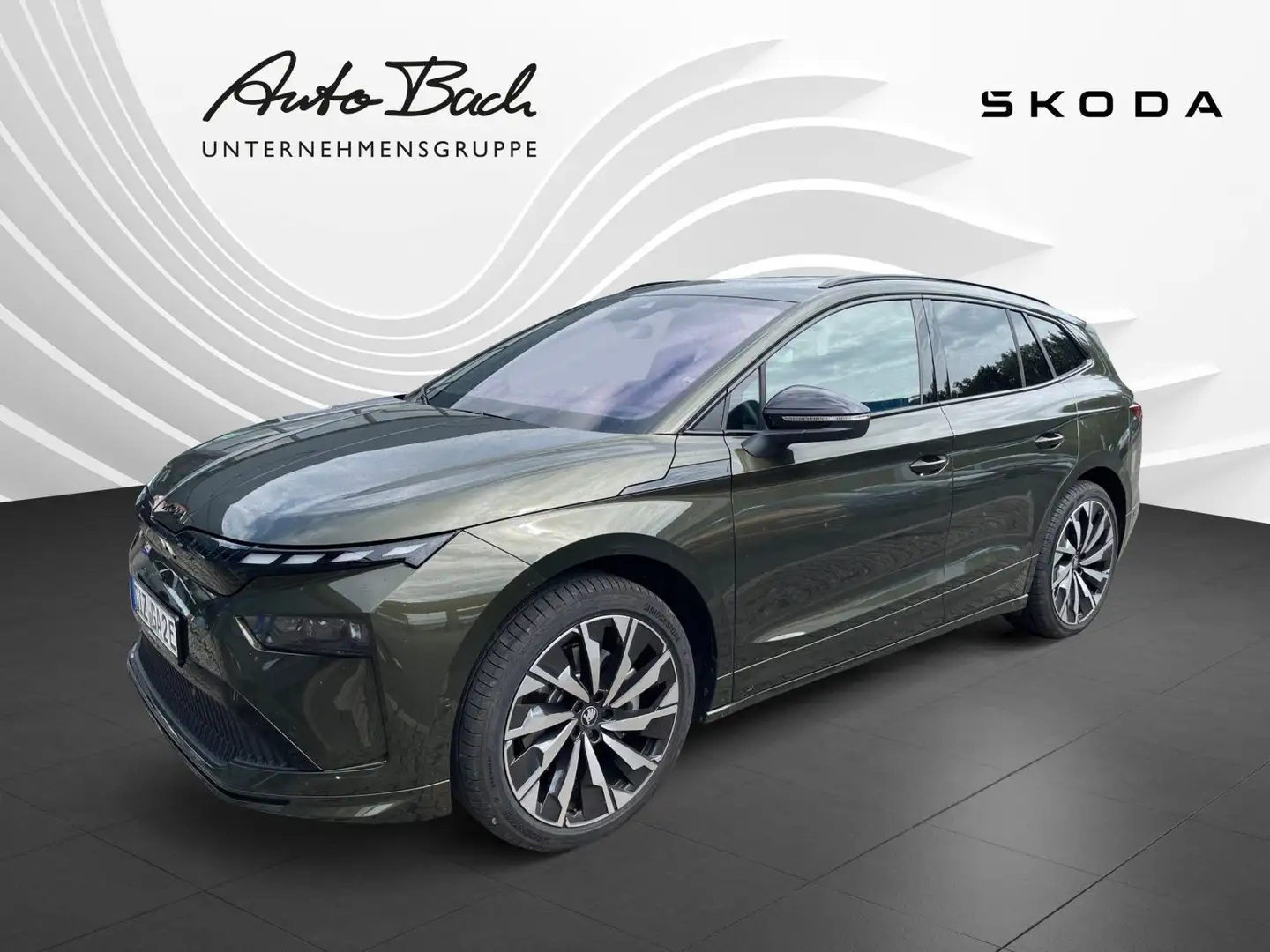 Skoda Enyaq 85x Sportline 82 kWh Batterie Elektromotor Verde - 1