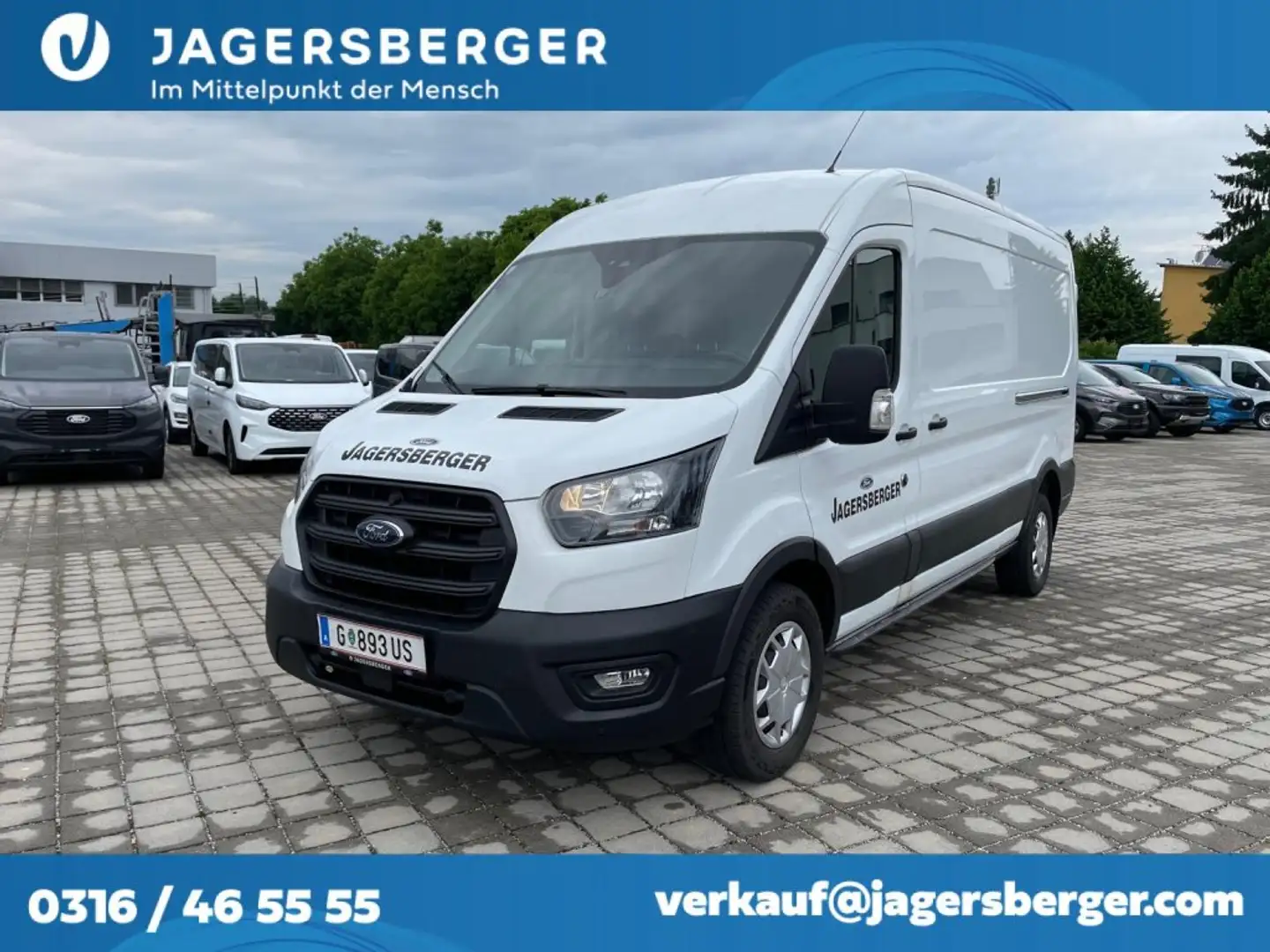 Ford Transit Kasten 2,0 EcoBlue L3H2 350 Trend Weiß - 1