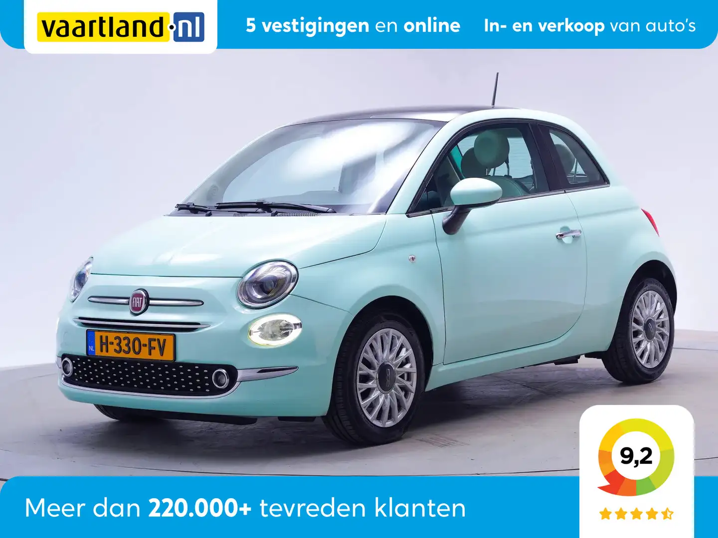 Fiat 500 0.9 TwinAir T Riva [105PK 6-bak Panoramadak airco] Verde - 1