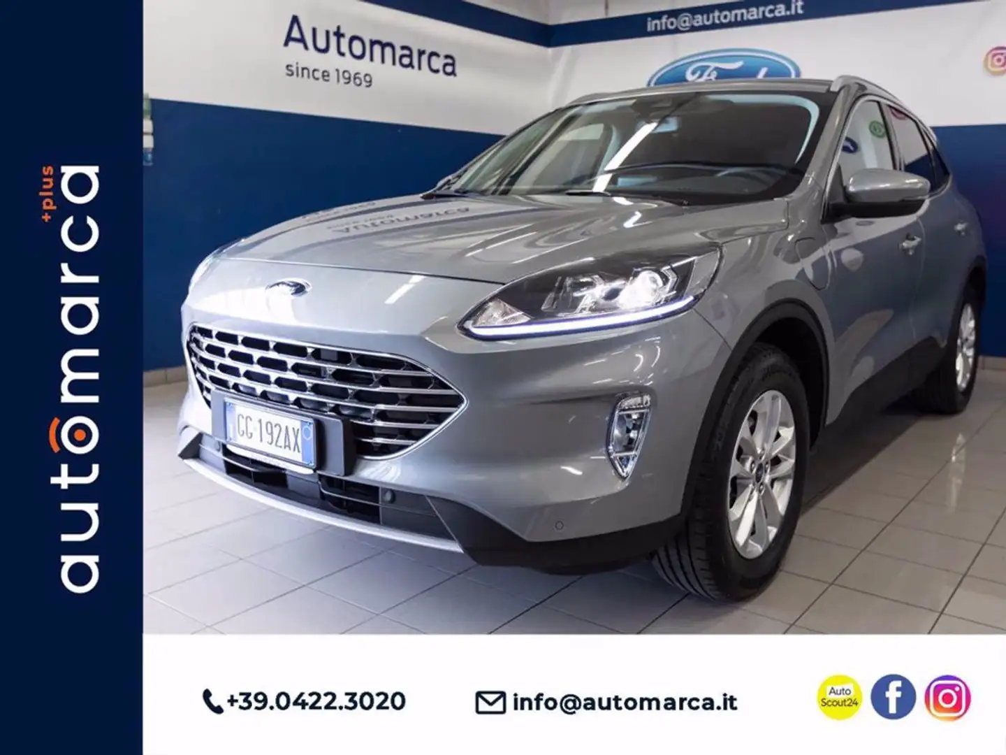 Ford Kuga 2.5 Plug In Hybrid 225 CV CVT 2WD Titanium Busines Grigio - 1