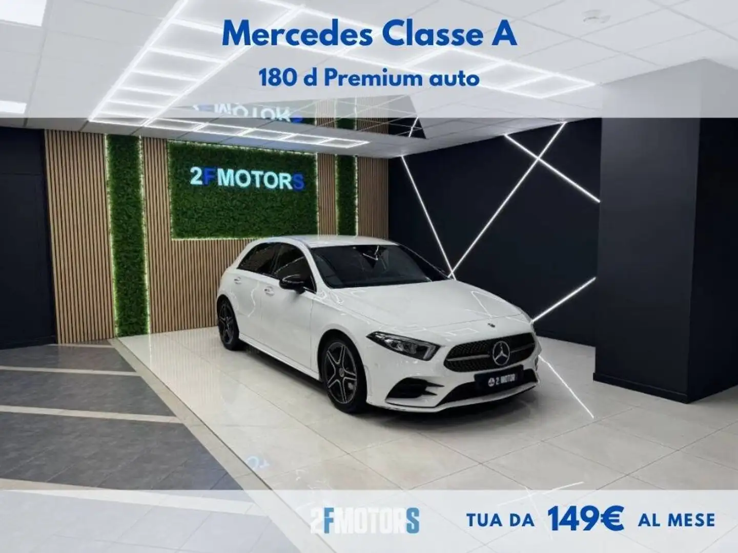 Mercedes-Benz A 180 180 d Premium auto Blanc - 1