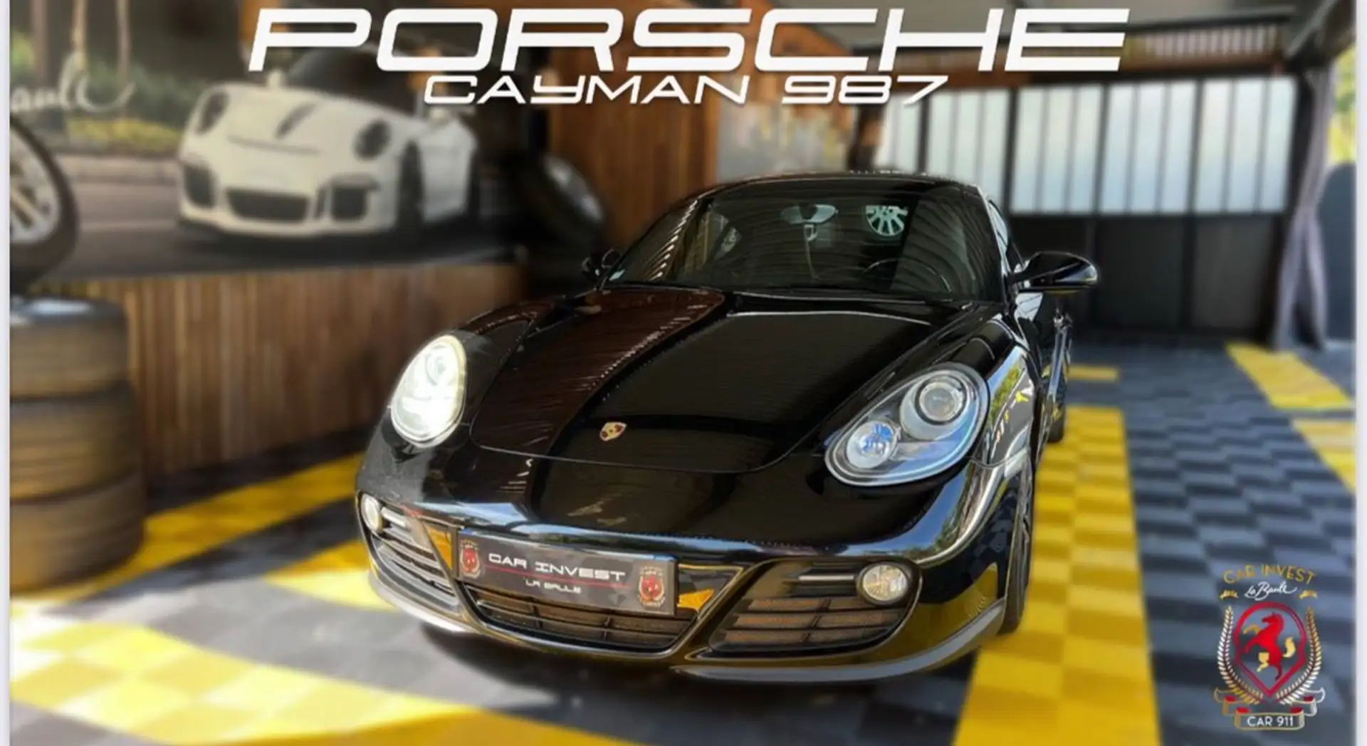 Porsche Cayman 2,9 full Black Bt meca Noir - 1