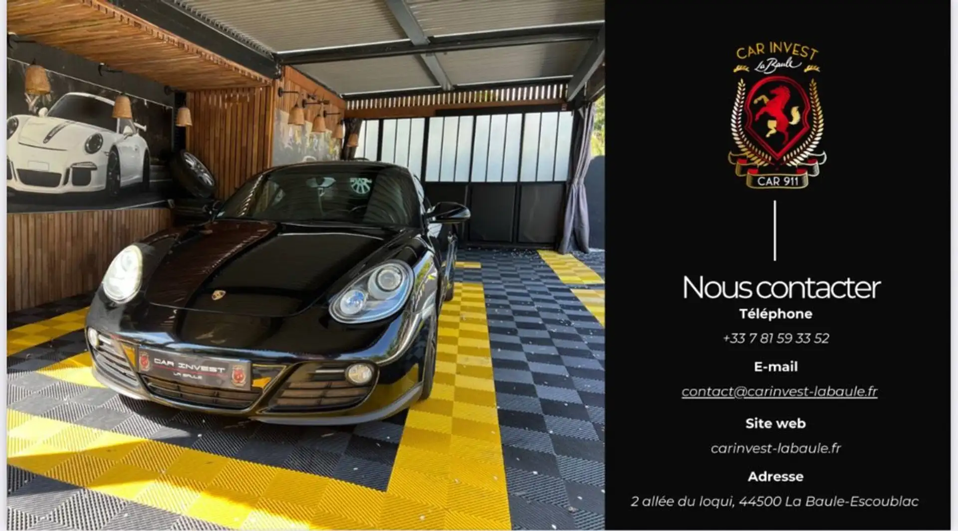 Porsche Cayman 2,9 full Black Bt meca Zwart - 2