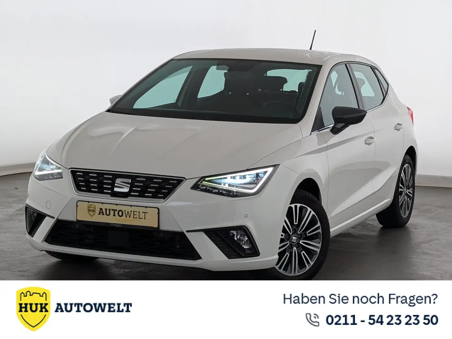 SEAT Ibiza Ibiza 1.0 TSI Xcellence OPF LED+NAVI+SHZ+RFK+ACC Weiß - 1