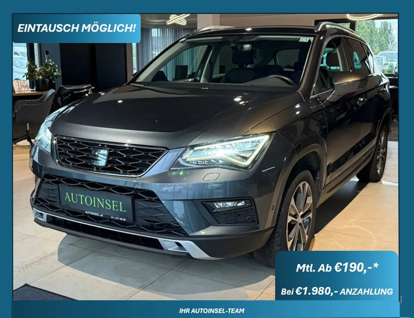 SEAT Ateca 1,0 Style Eco TSI Grau - 1
