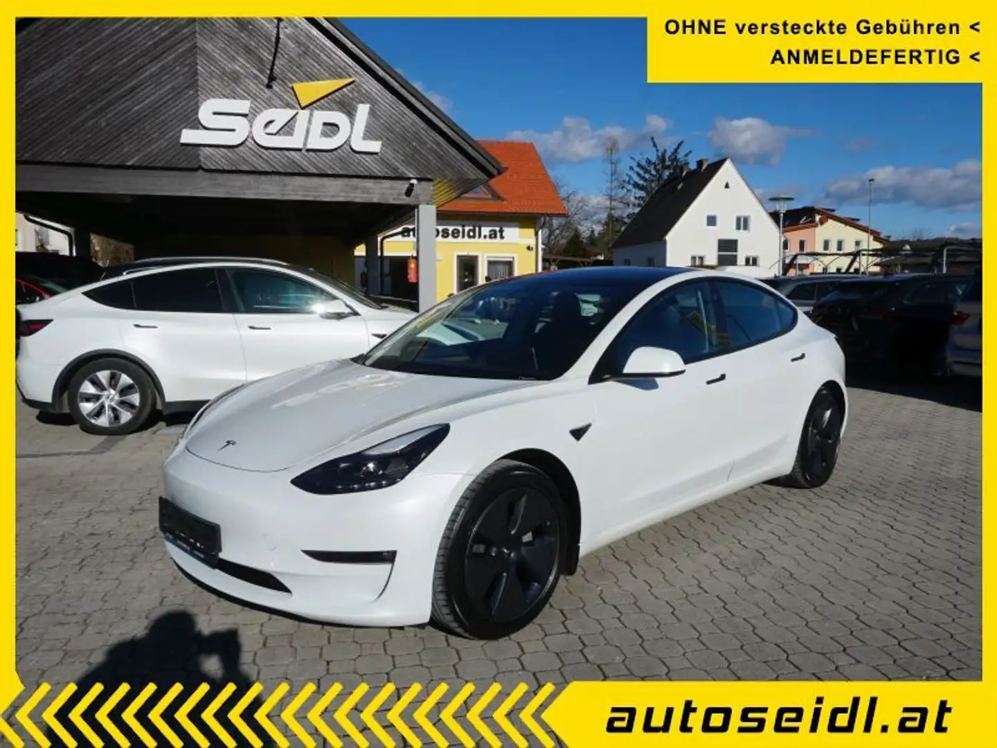 Tesla Model 3 Long Range AWD *LED+NAVI+PANORAMADACH* Weiß - 1
