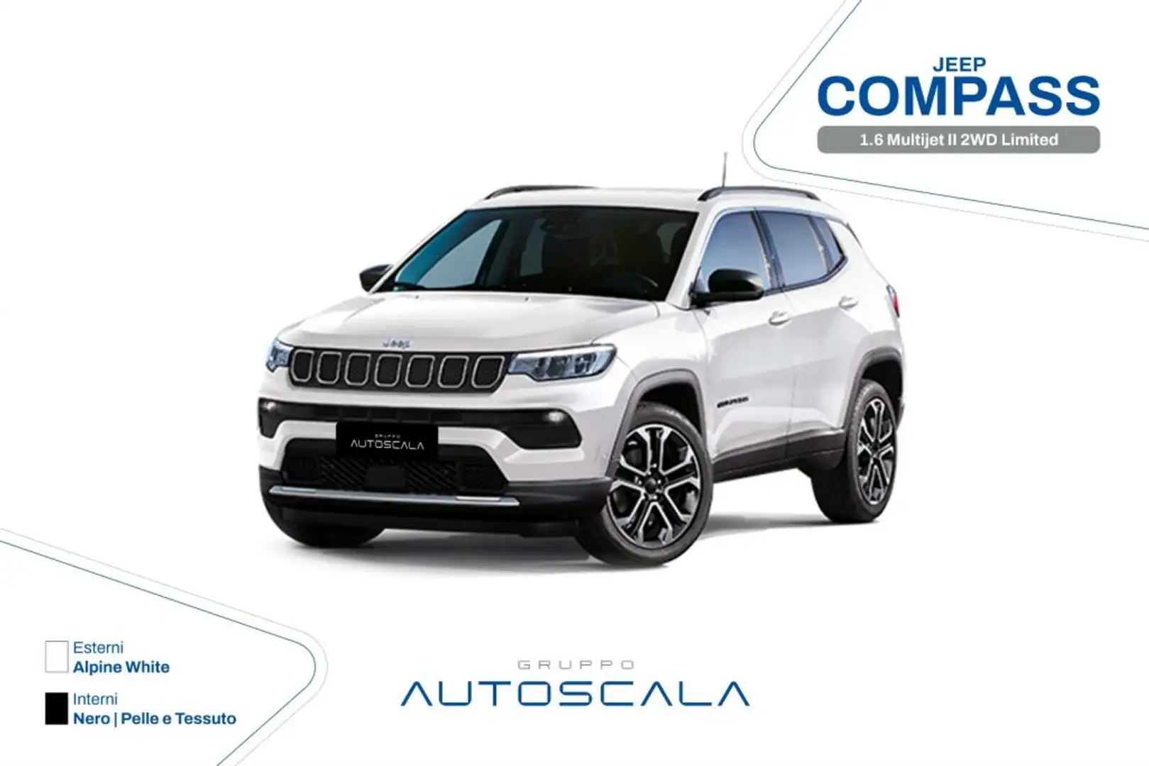 Jeep Compass 1.6 Multijet II 2WD Limited White - 2