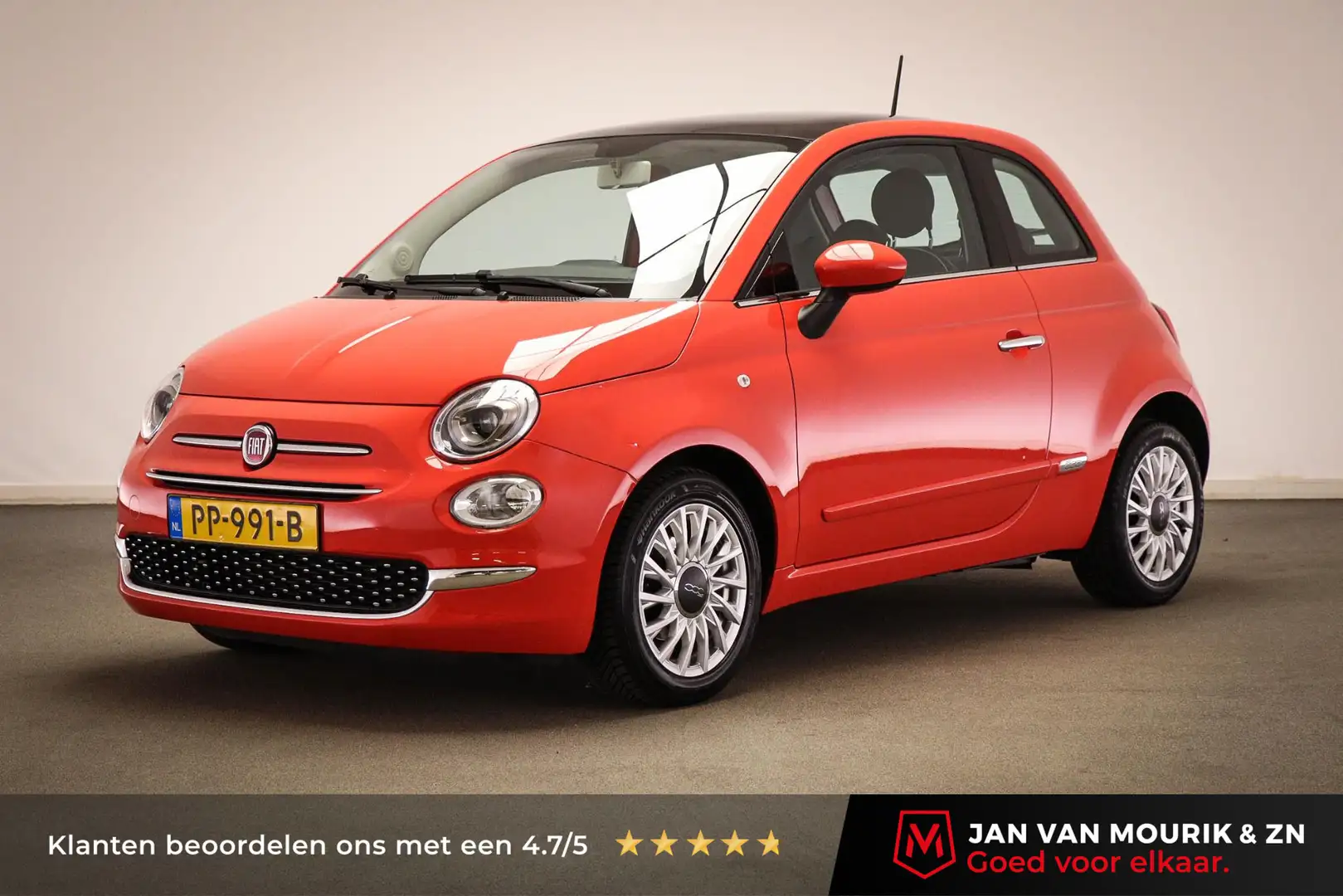 Fiat 500 0.9 TwinAir Turbo Lounge | PANORAMADAK | AIRCO | C Rouge - 1