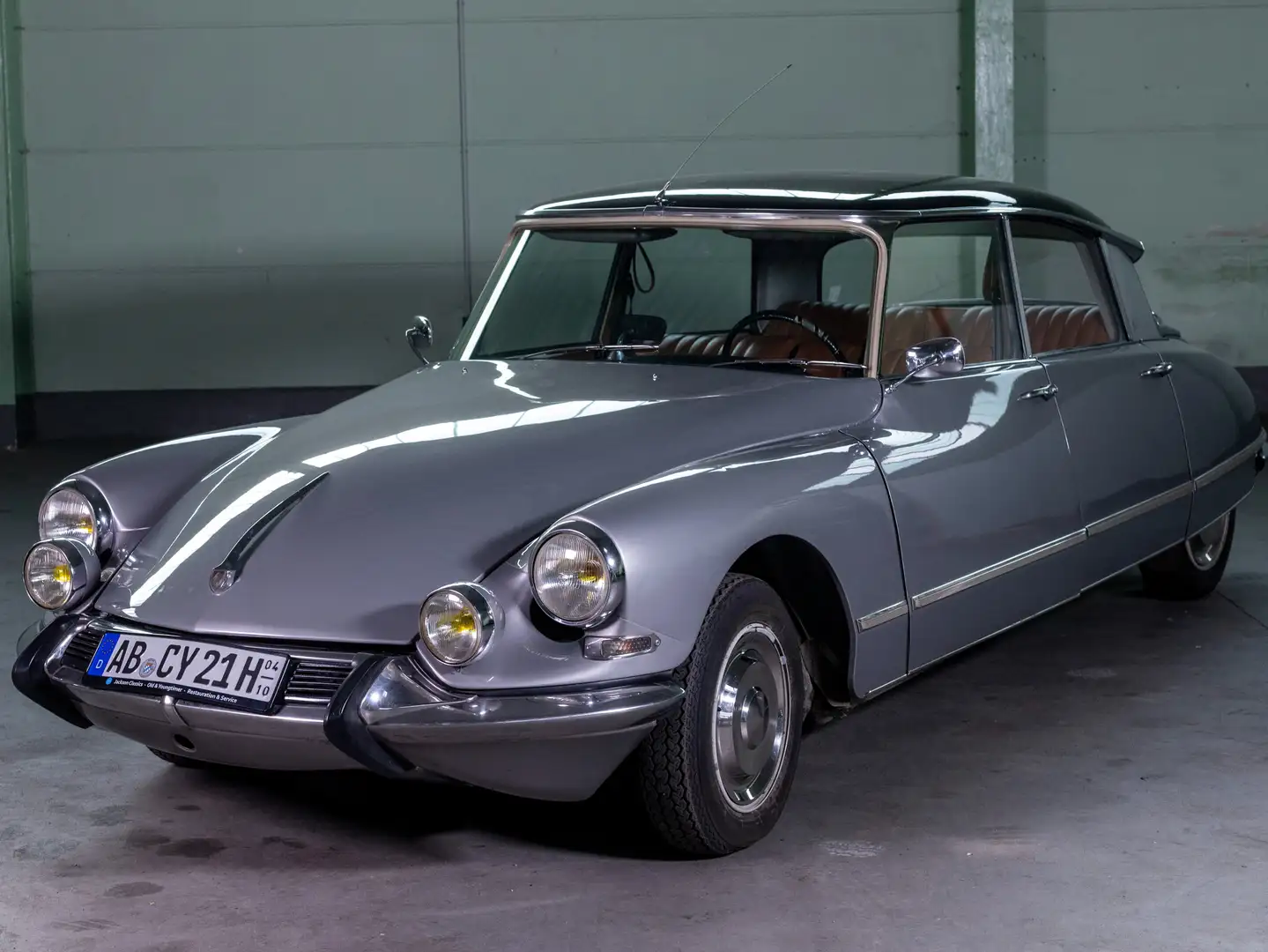 Citroen DS 21 Pallas Leder LHM grün Plateado - 1