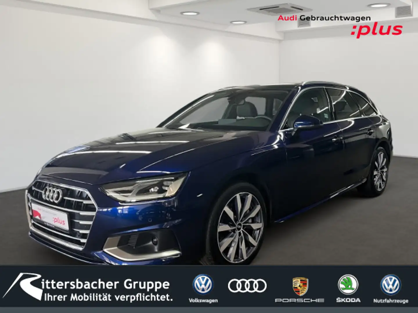 Audi A4 40 TDI advanced Stadt+Tour Paket Blauw - 1