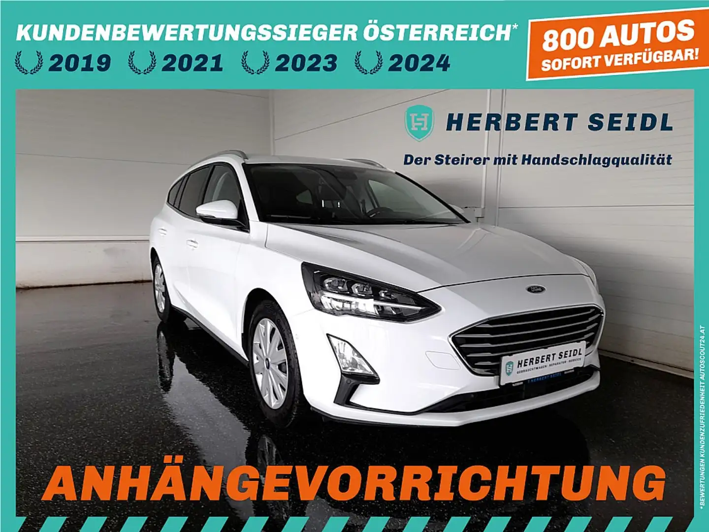 Ford Focus Turnier C&C 2,0 EcoBlue Aut. *17 ZOLL / LED / N... Weiß - 1
