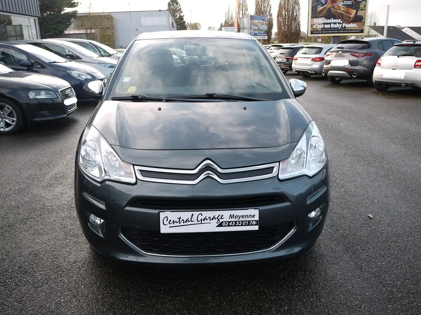 Citroen C3 1.4 HDI70 SELECTION Gris - 2