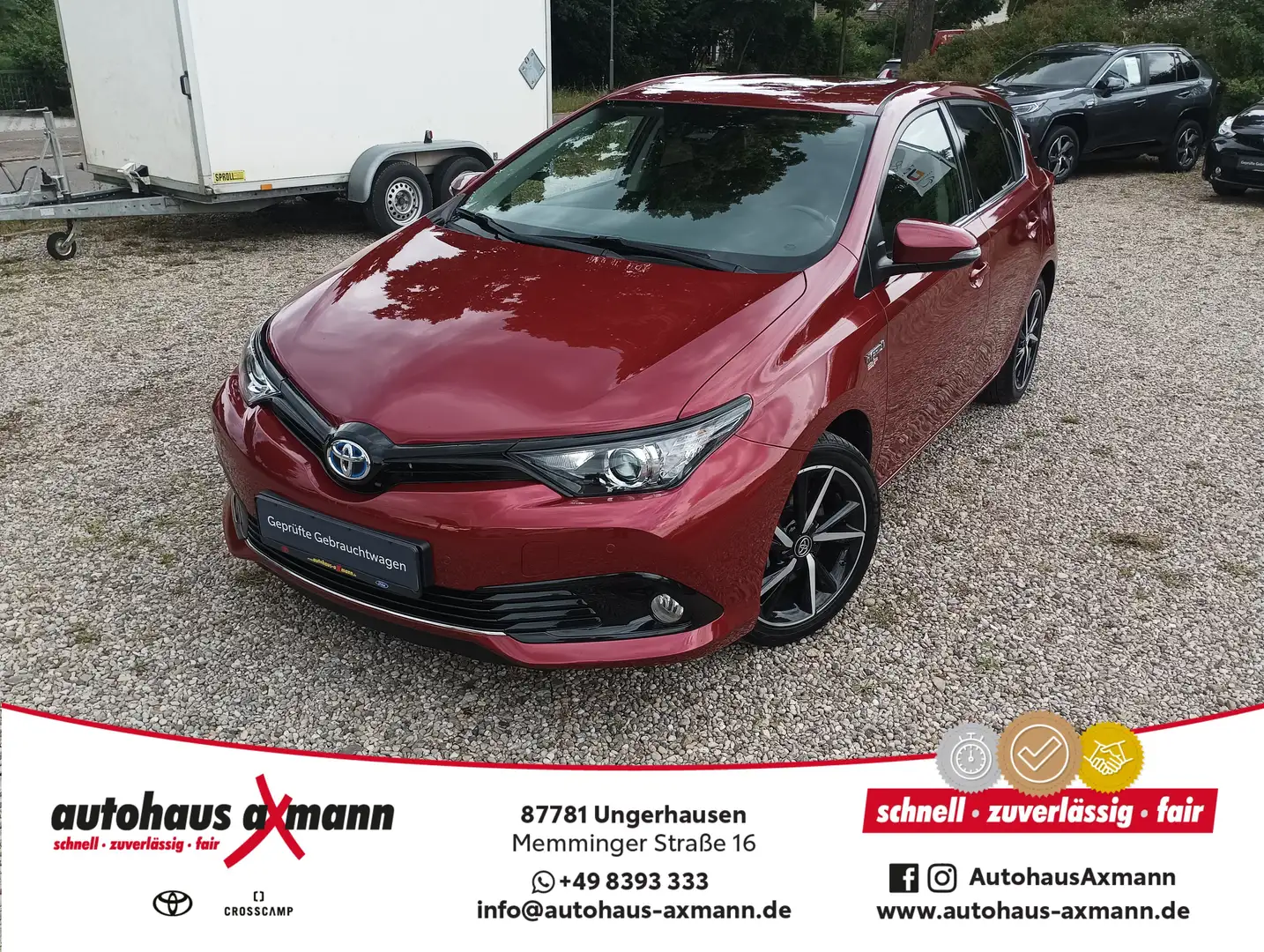 Toyota Auris 1.8 VVT-i Hybrid Automatik Team Deutschland Rot - 1