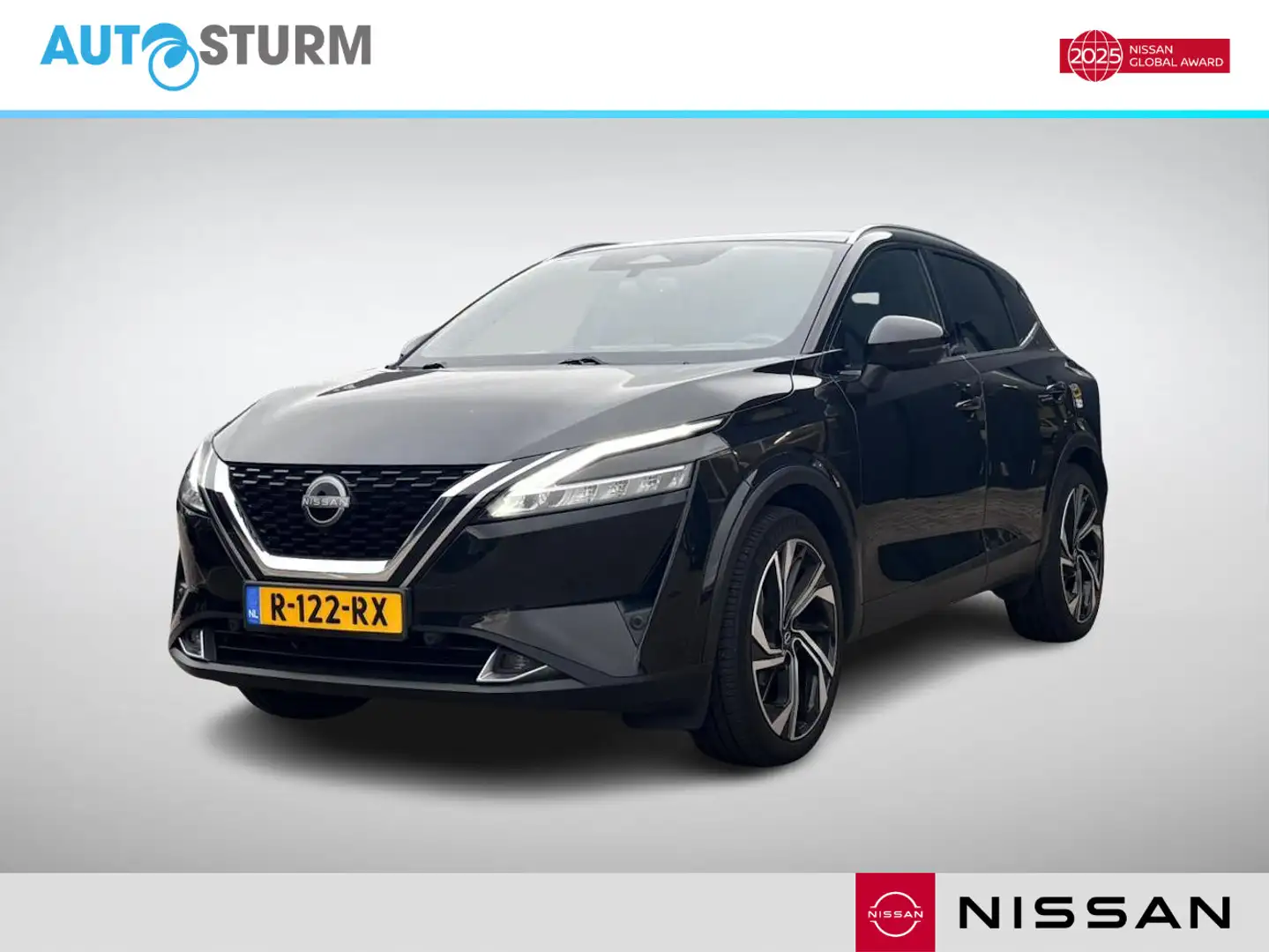 Nissan Qashqai 1.3 MHEV Xtronic Tekna Plus NL-Auto, Meest Luxe Ui Zwart - 1