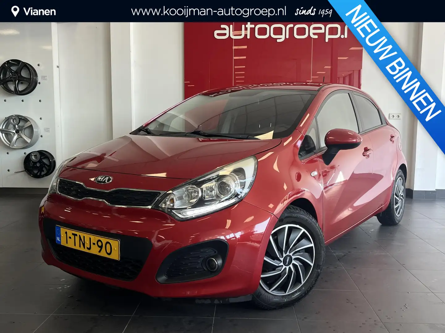 Kia Rio 1.2 CVVT BusinessLine Rood - 1