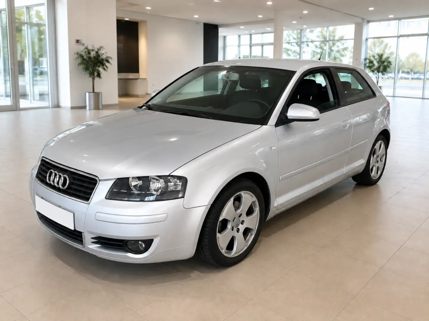 Audi A3 Pequeño Automático de 3 Puertas Gris - 1
