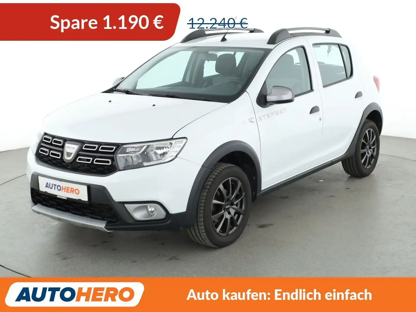 Dacia Sandero 0.9 TCe Stepway Prestige*NAVI*TEMPO*PDC*ALU*KLIMA* Weiß - 1