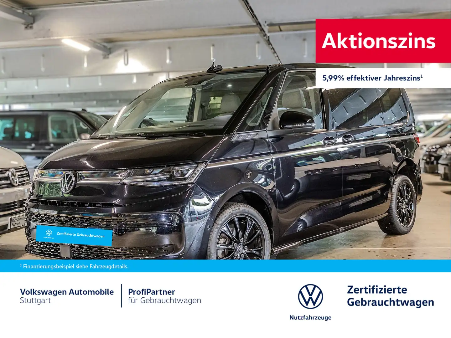 Volkswagen T7 Multivan Style DSG 2.0 TDI Euro 6d ISC FCM Schwarz - 1