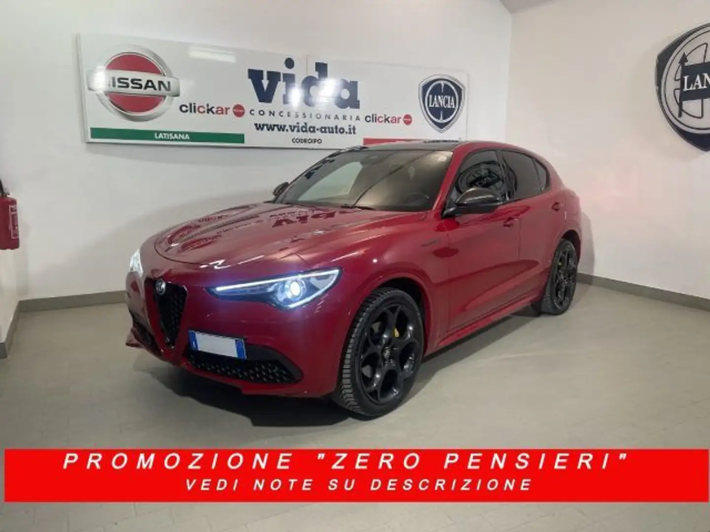 Alfa Romeo Stelvio 2.0 Turbo 280 CV AT8 Q4 Veloce 6000 EURO OPT!! Rosso - 1