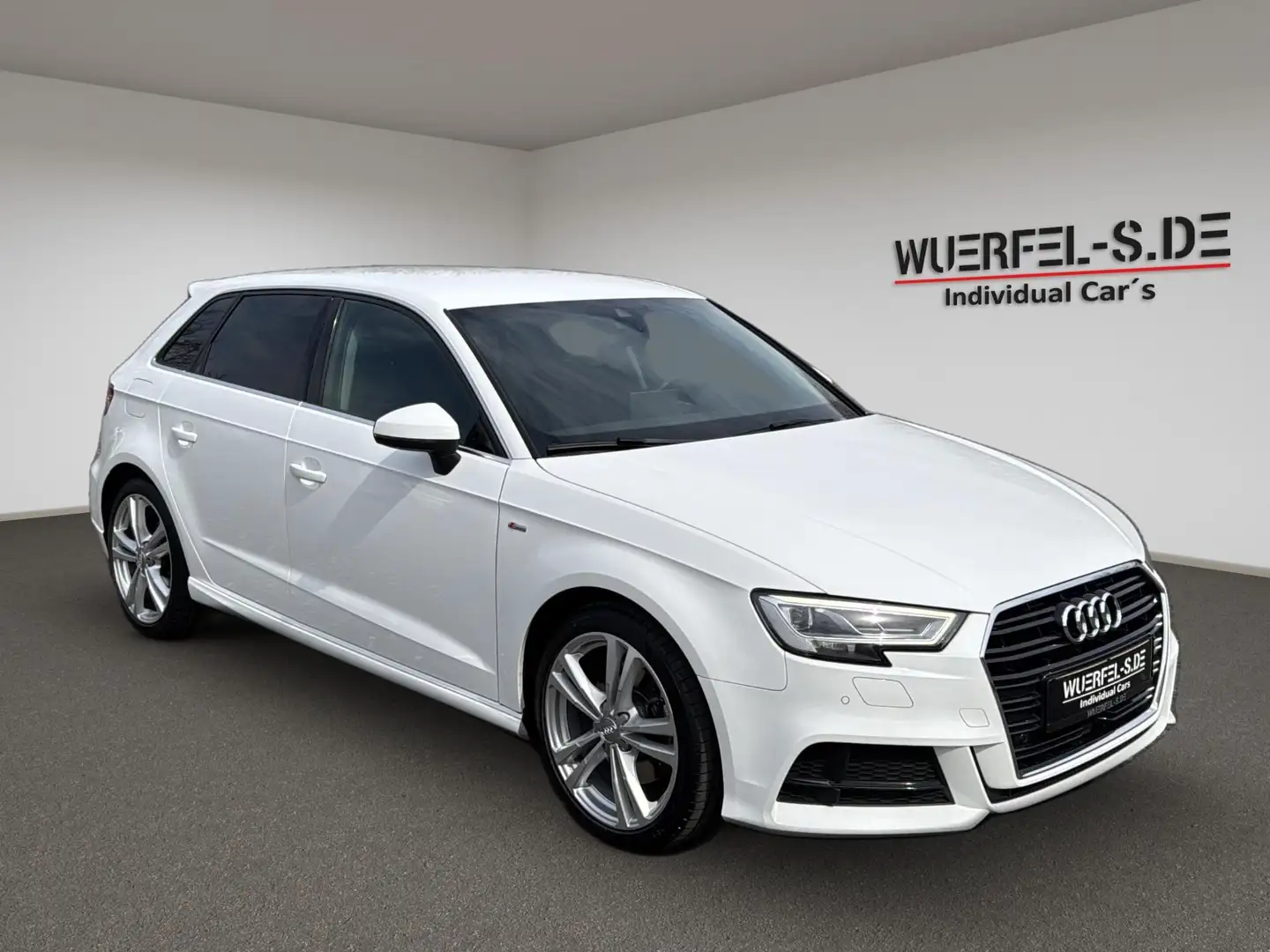 Audi A3 Sportback 35 TDI sport+LED+ACC+S-Line+Sthz. Blanc - 1