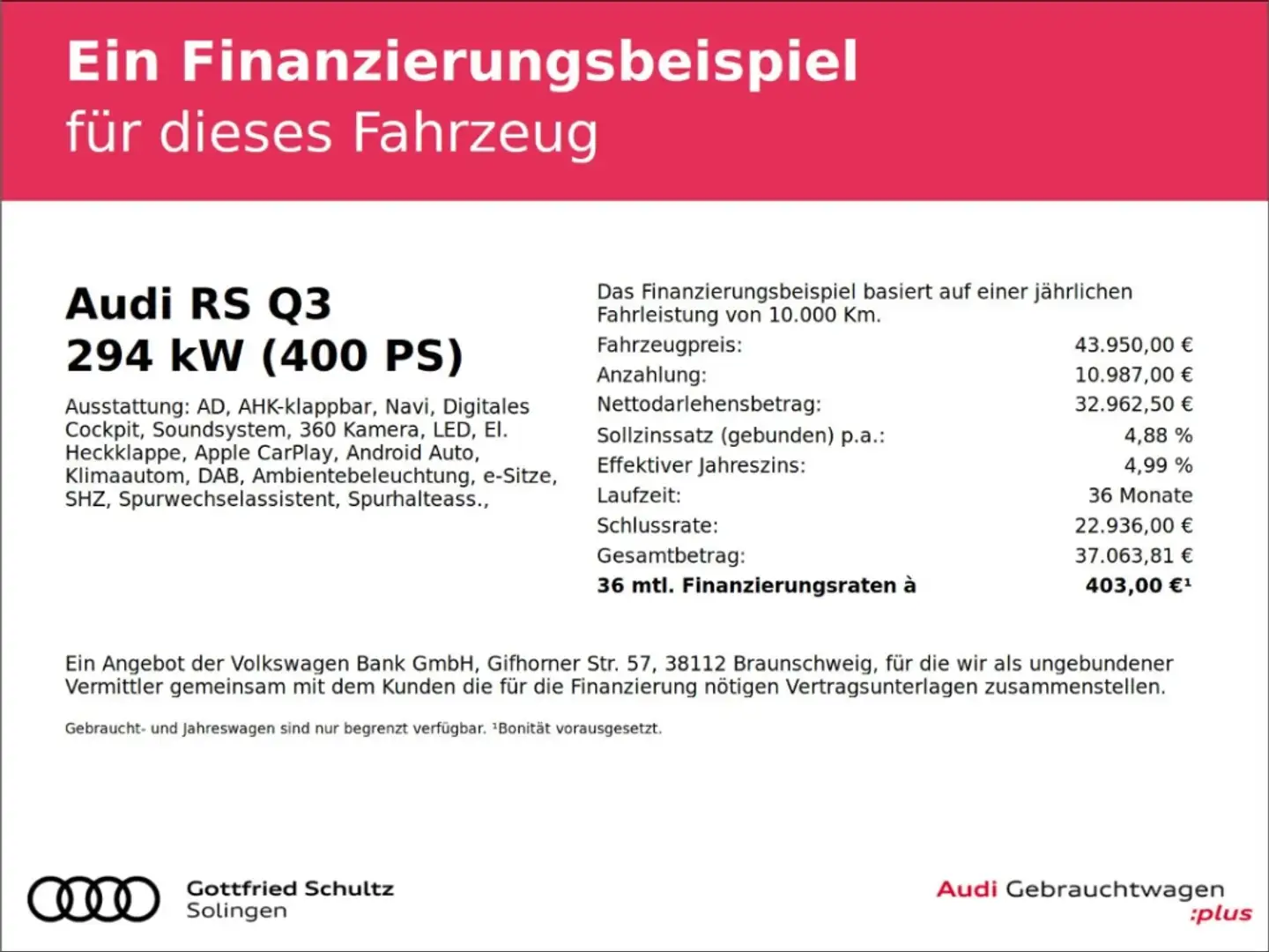 Audi RS Q3 2.5 TFSI quat 21BuO Matrix AHK Noir - 2