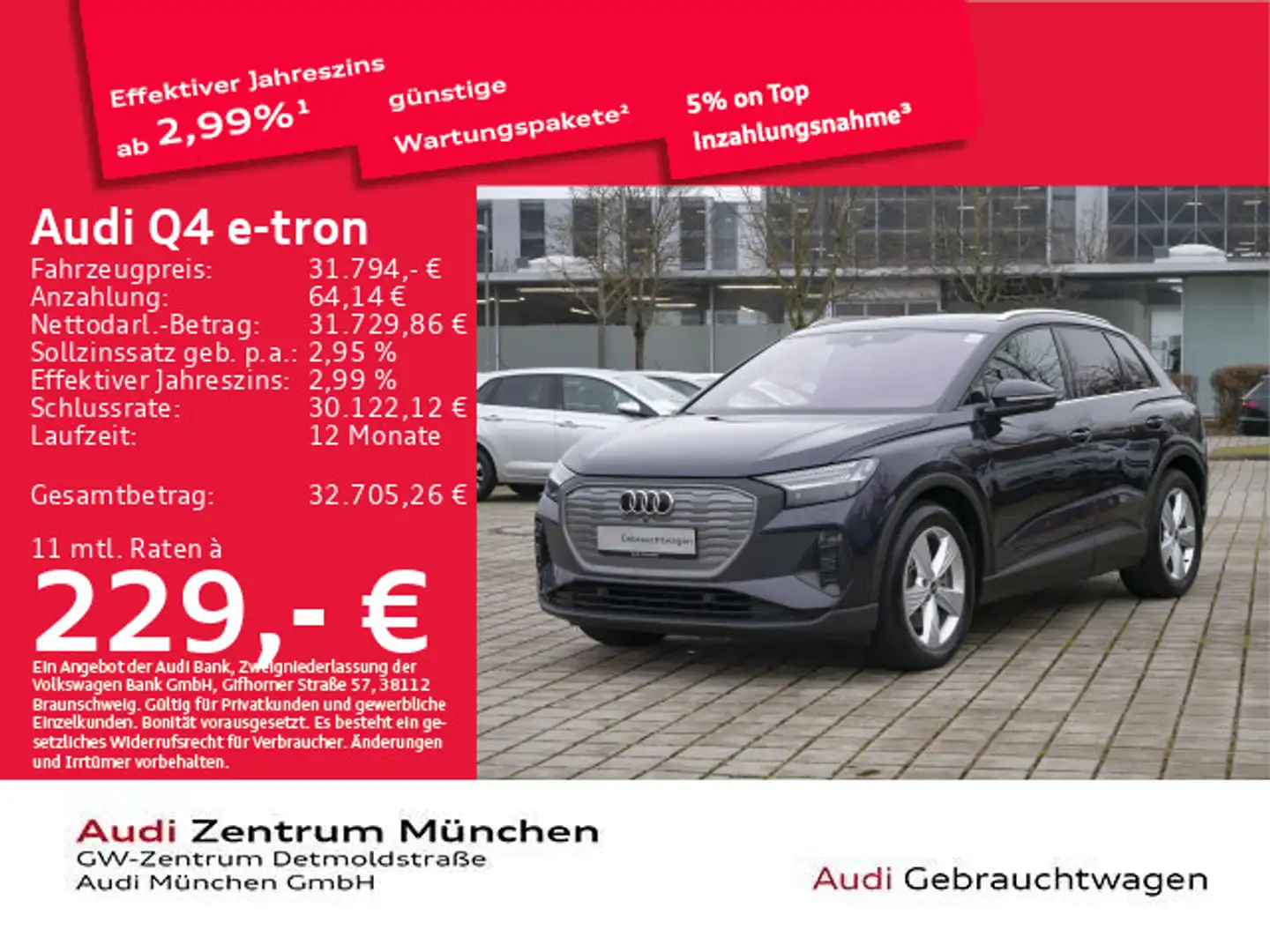 Audi Q4 e-tron 40 Pano/Wärmep./NaviPro/Kamera Violett - 1