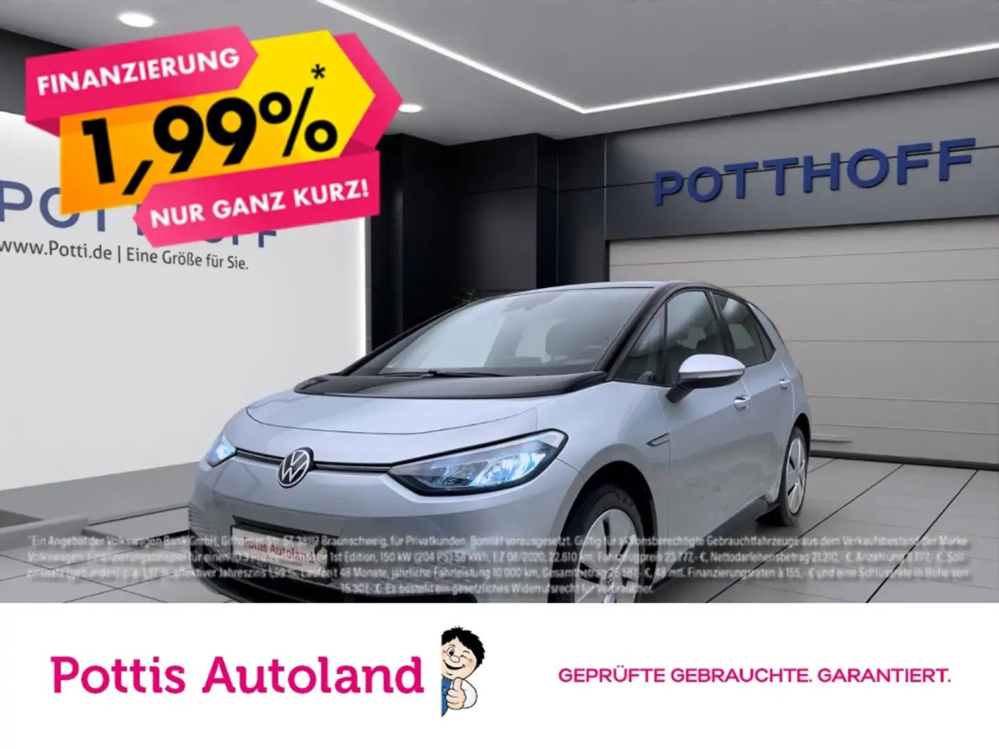 Volkswagen ID.3 PURE PERFORMANCE CITY NAVI LED PDC SITZHZG Silber - 1