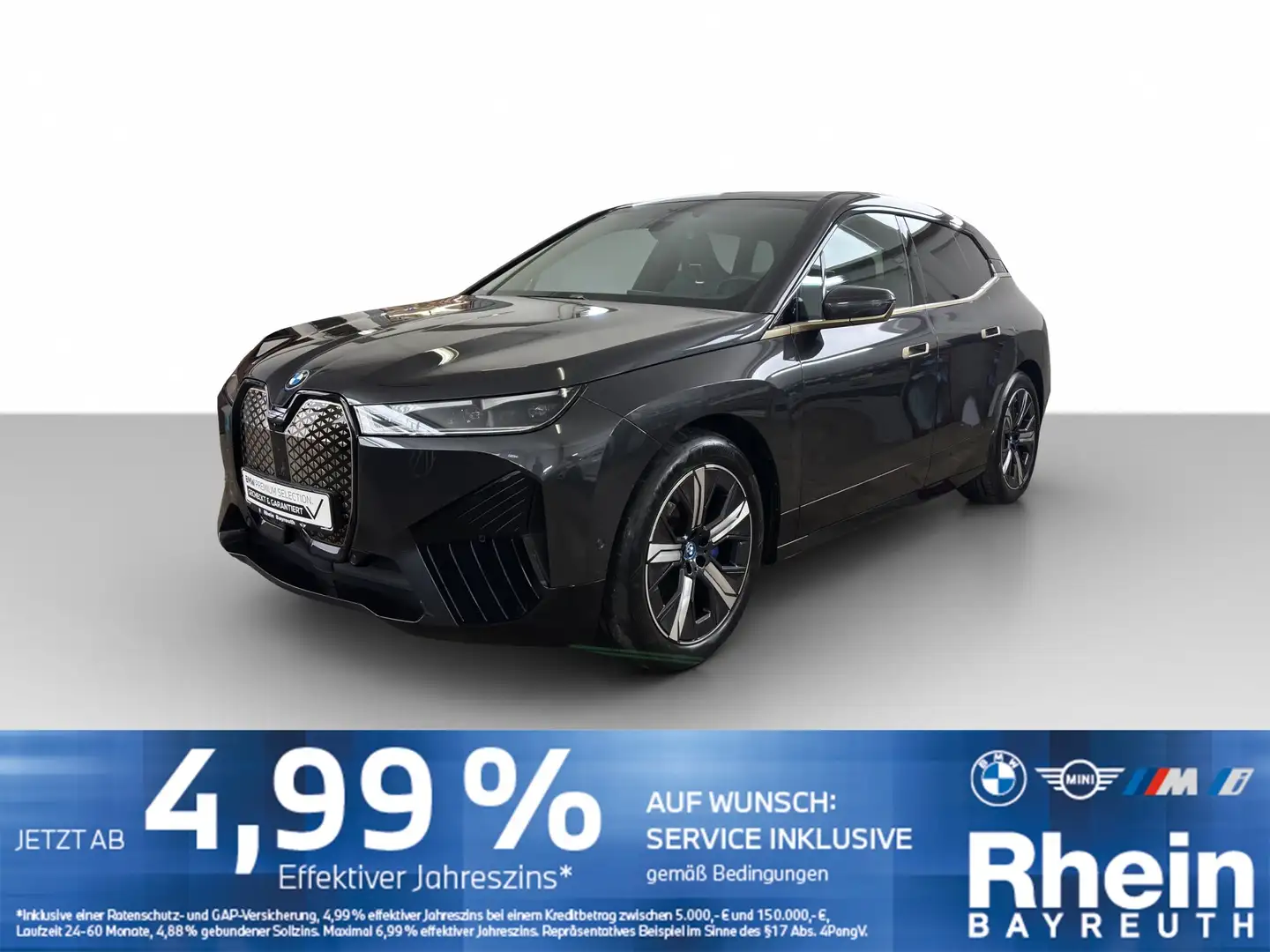 BMW iX xDrive50 Sport Navi Laser GSD AHK Hifi h/k Navi La Grau - 1