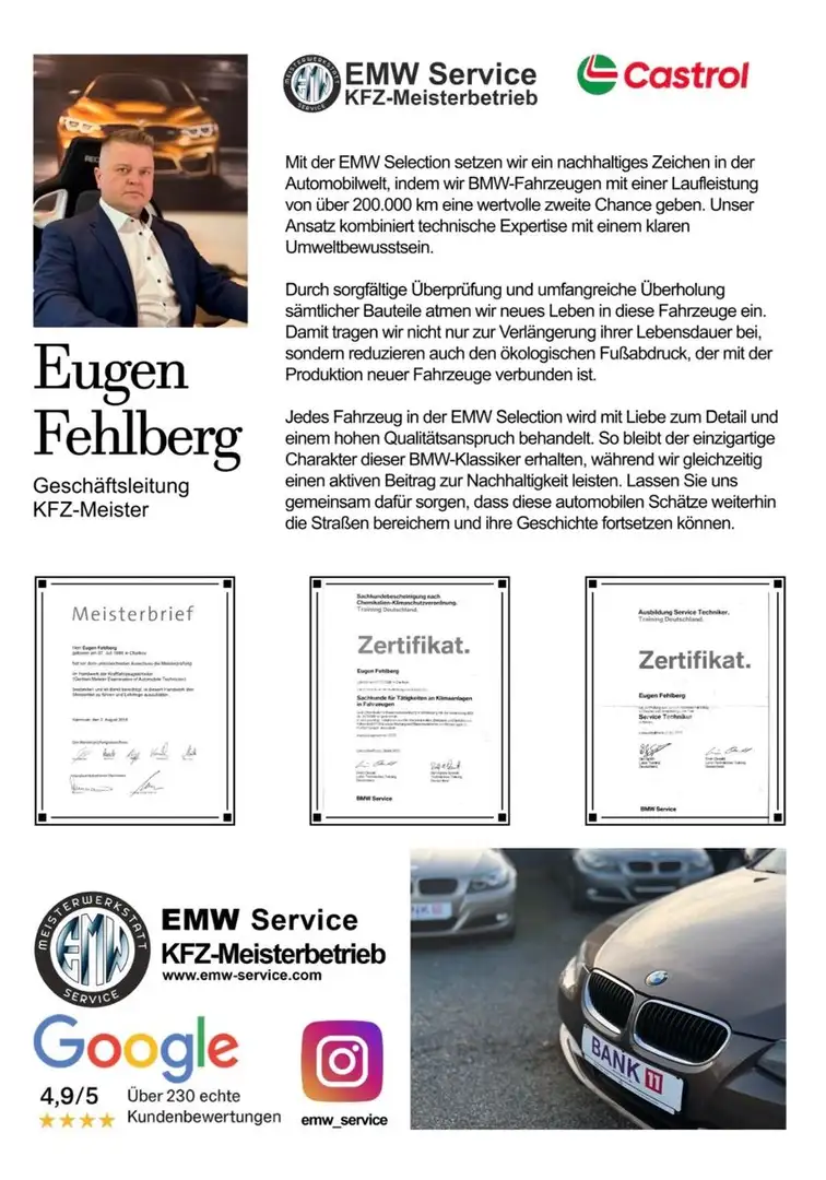 BMW 320 d E90 EMW Selection AHK* PDC Xenon Unfallfrei Grau - 2