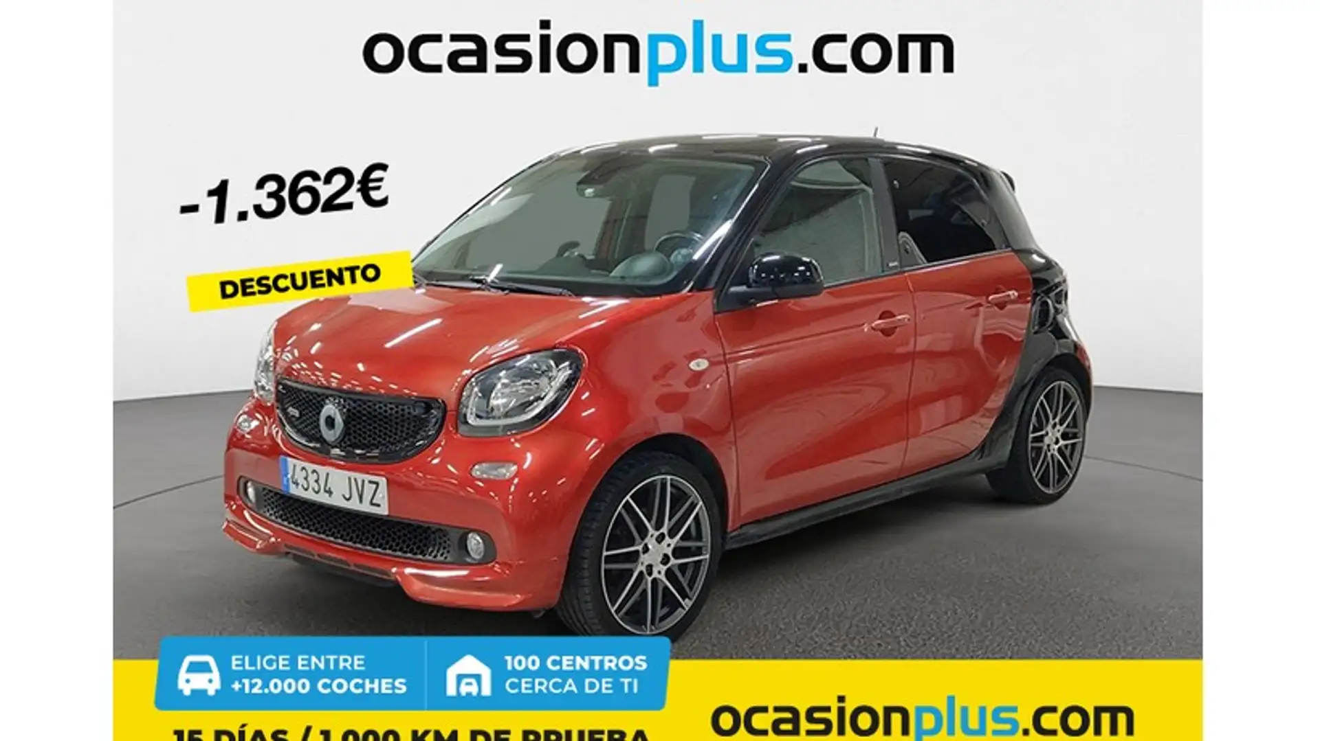 smart forFour 80 Brabus Aut. Rojo - 1