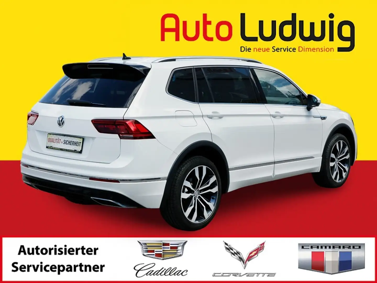 Volkswagen Tiguan Allspace 2,0 TSI R-Line 4Motion DSG*VIRTUAL*NAVI*LED* Weiß - 2