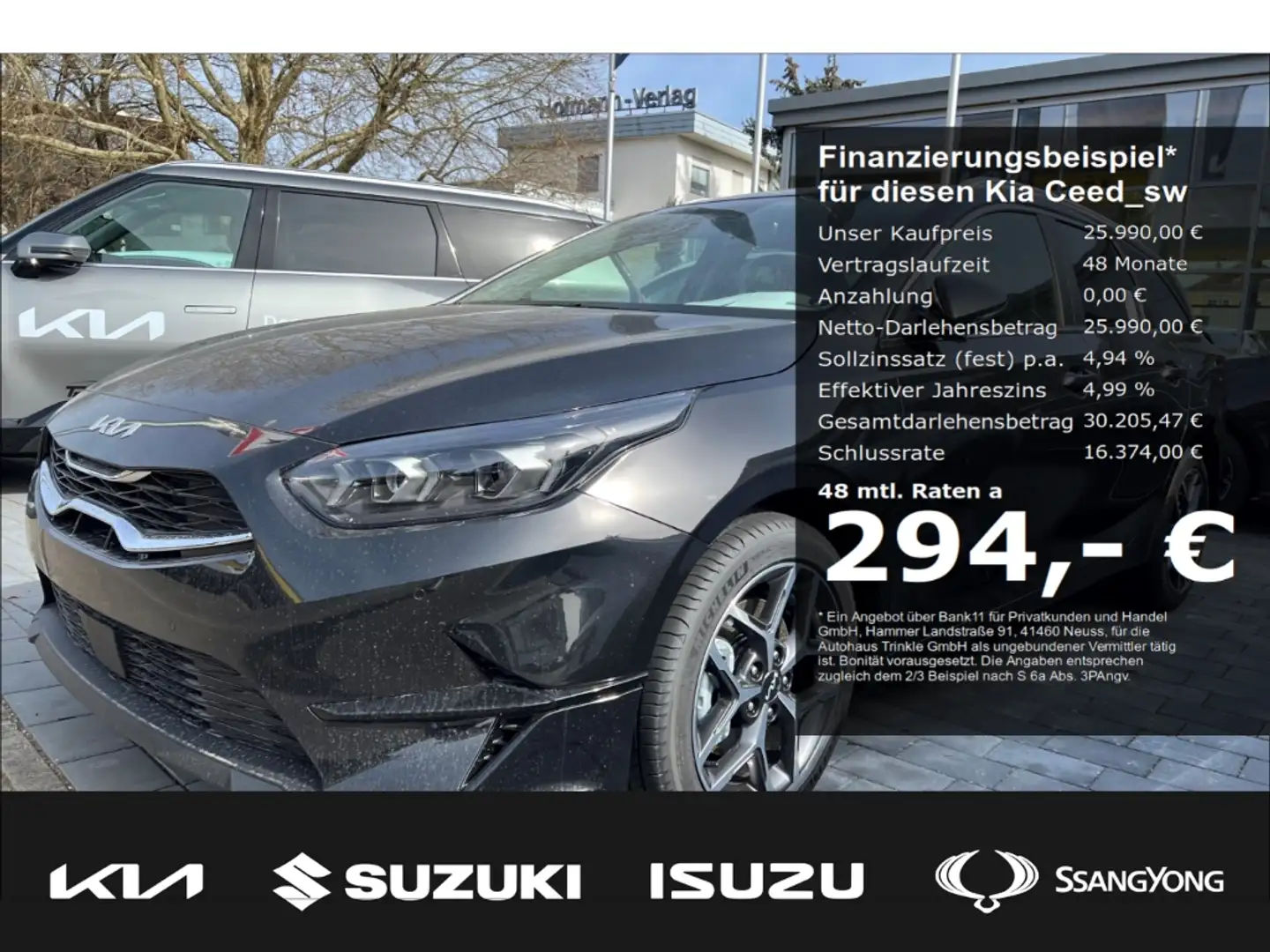 Kia Ceed SW / cee'd SW 140 PS DCT ULTIMATE Navi  Klimasitze ACC Apple Car Nero - 1