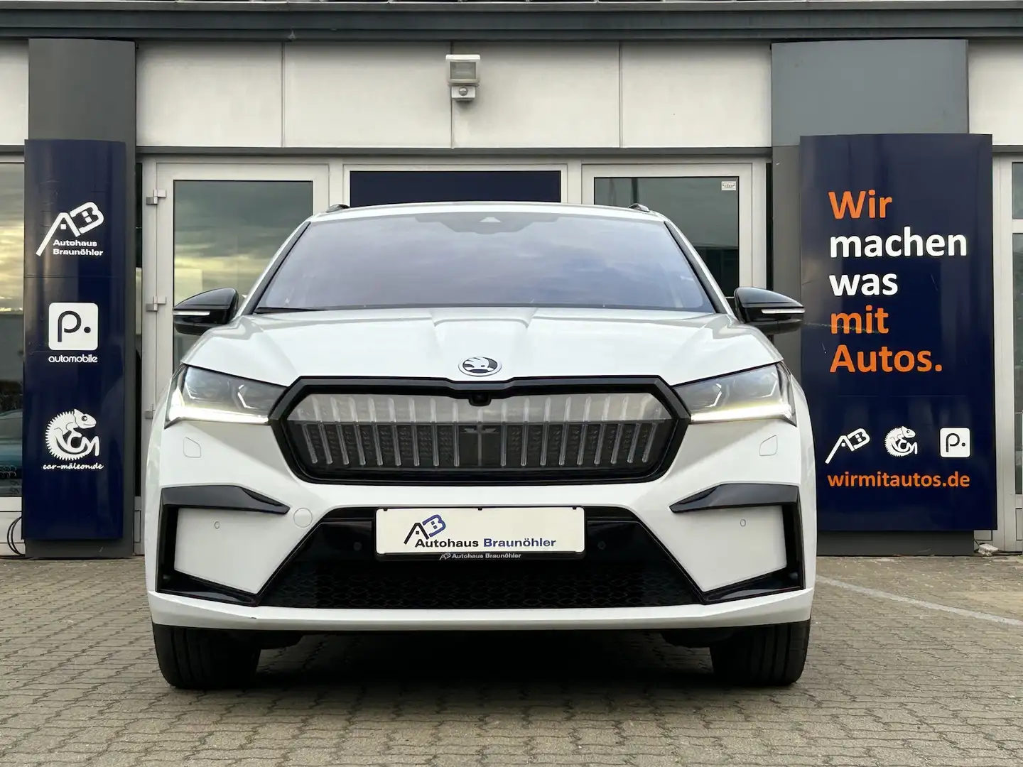 Skoda Enyaq 80 x Sportline*360*ACC*Matrix*Keyless*Canton* Weiß - 1