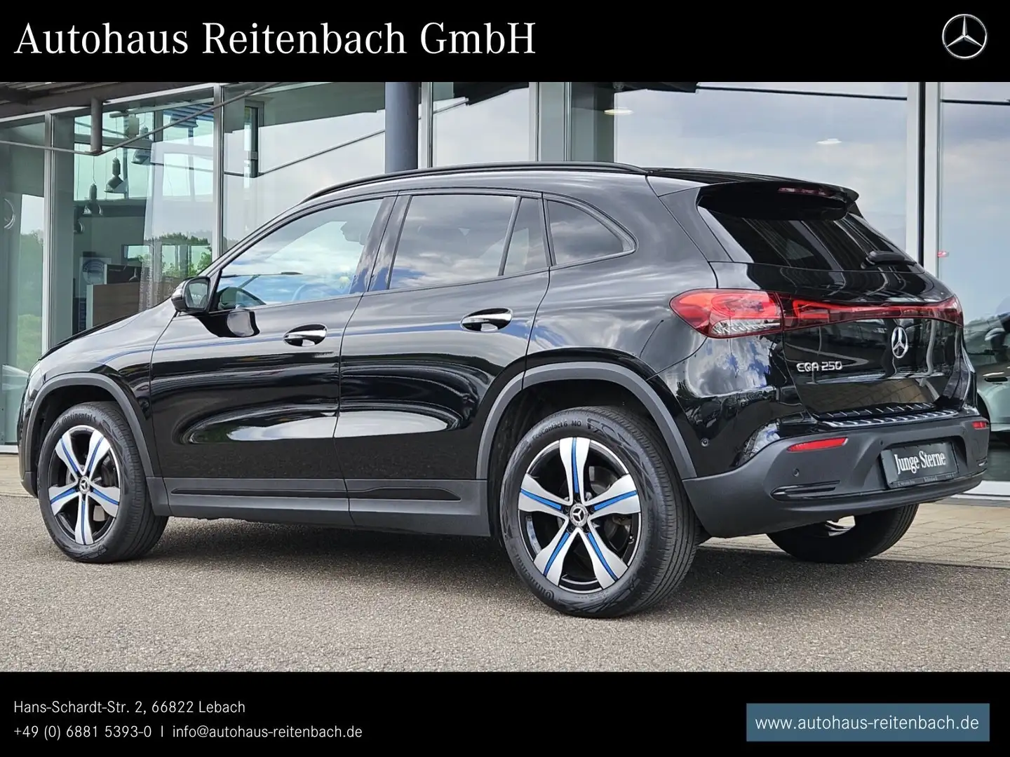 Mercedes-Benz EQA 250 EQA250 PROGRESSIVE+PANO DISTR+360+NIGHT+BURMESTE Fekete - 2