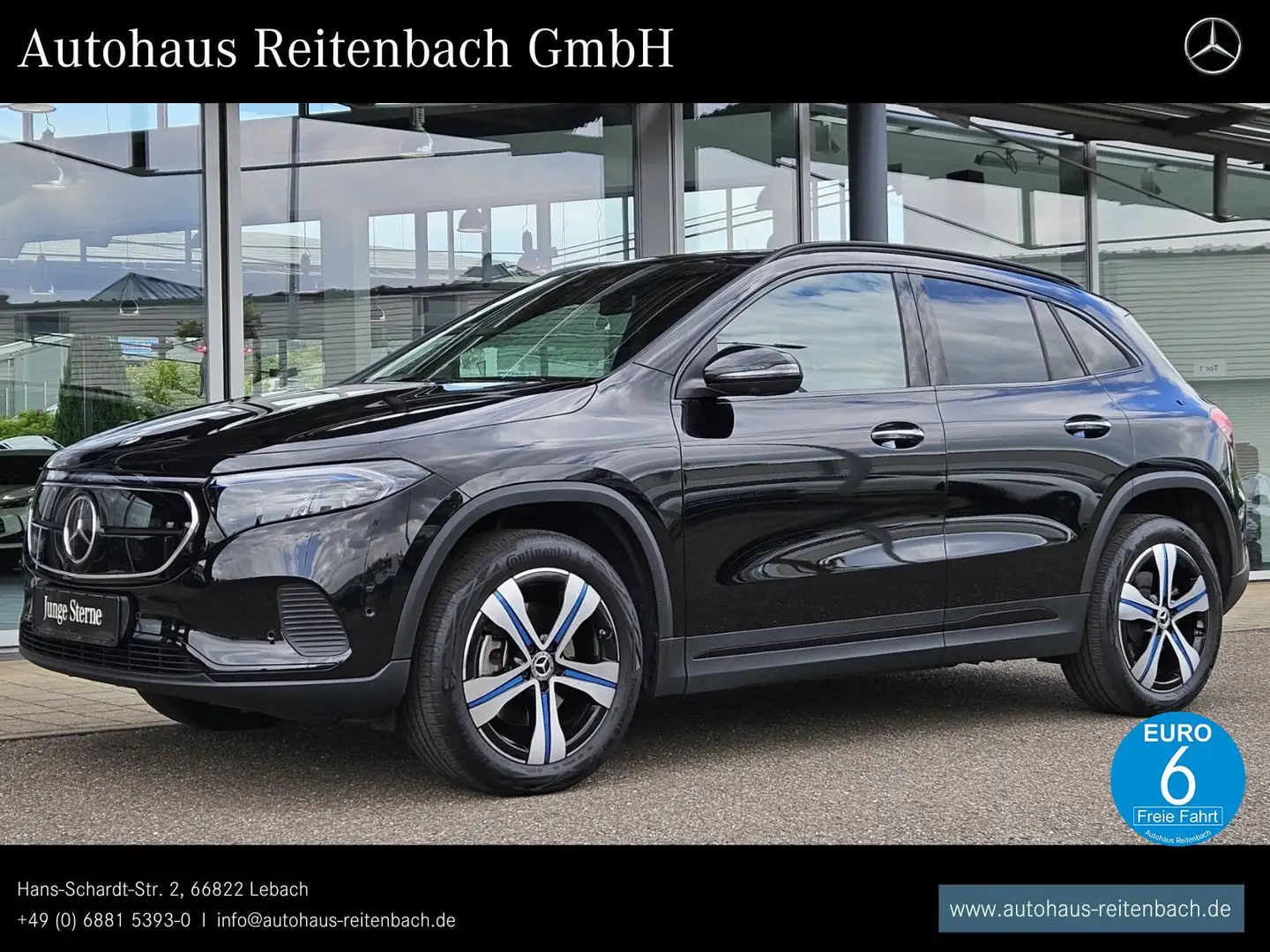Mercedes-Benz EQA 250 EQA250 PROGRESSIVE+PANO DISTR+360+NIGHT+BURMESTE Fekete - 1