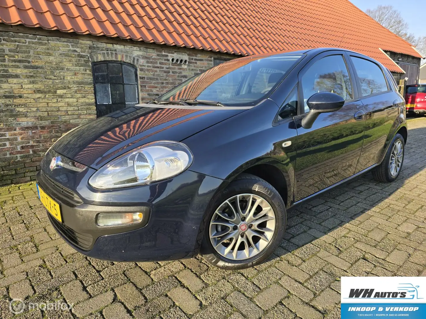 Fiat Punto Evo 1.4 Dynamic Blauw - 1