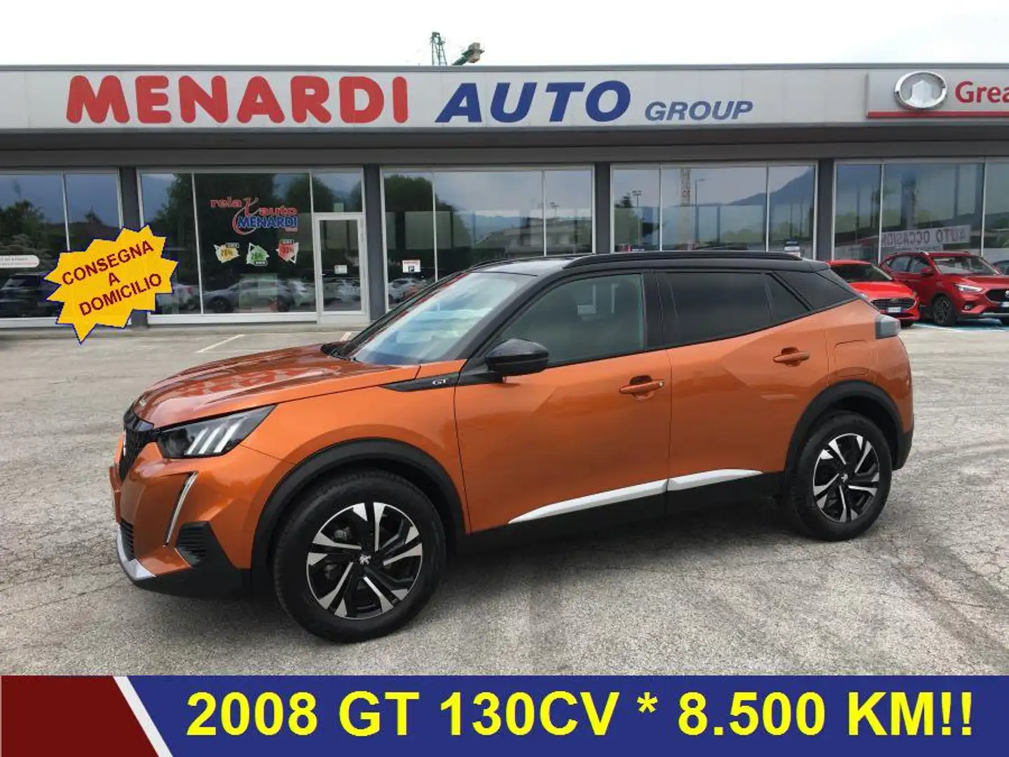 Peugeot 2008 PureTech 130 GT NAVI + CAMERA + 3D Arancione - 1
