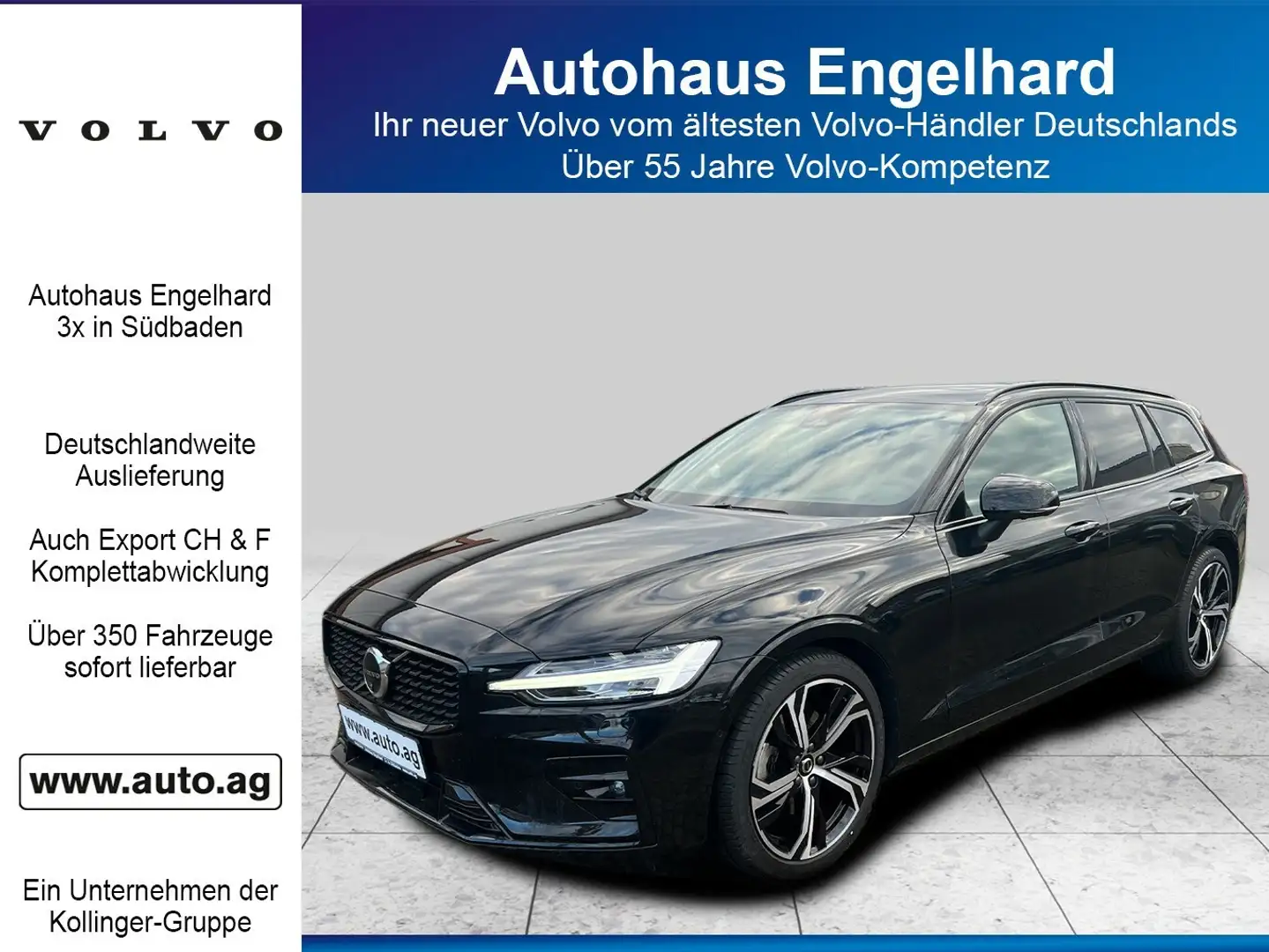 Volvo V60 B4 Ultra Dark HIFI 360 SELEKT TOP Schwarz - 1