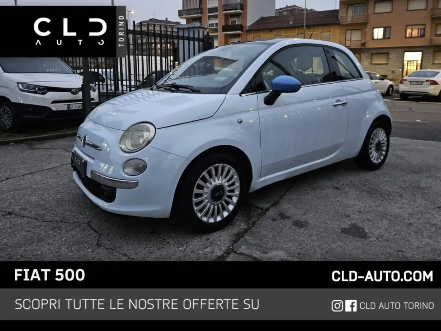 Fiat 500 1.4 16V Lounge Blu/Azzurro - 1