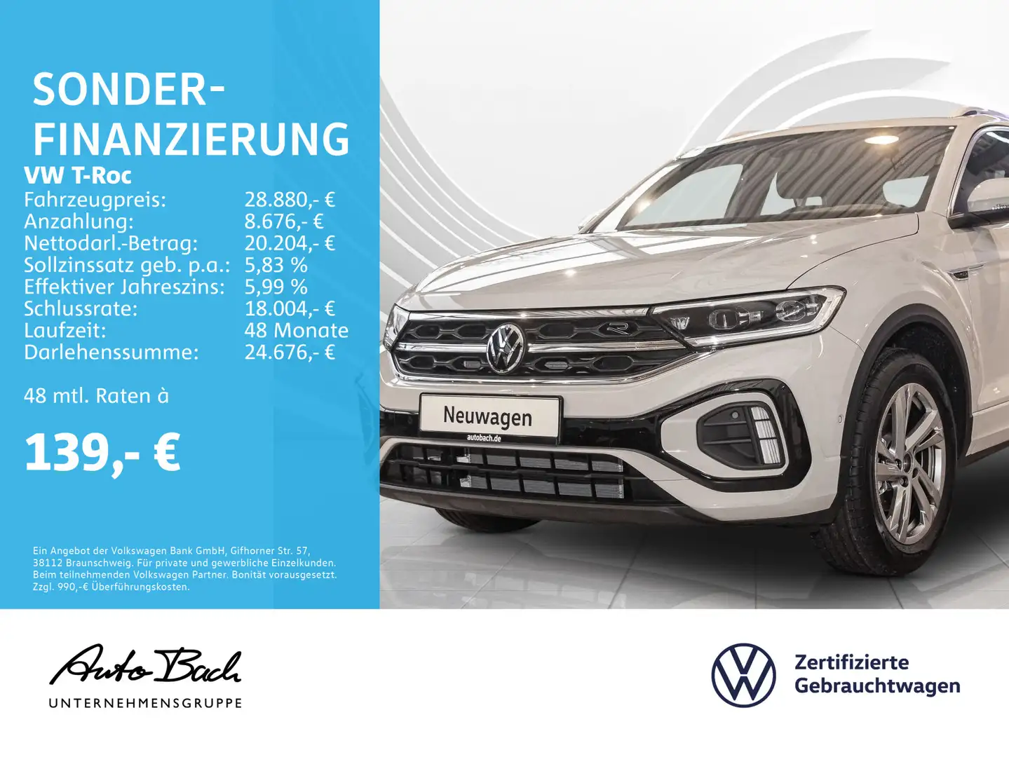 Volkswagen T-Roc 1.0 TSI "R-Line" Navi LED Digital Cockpit Grijs - 1