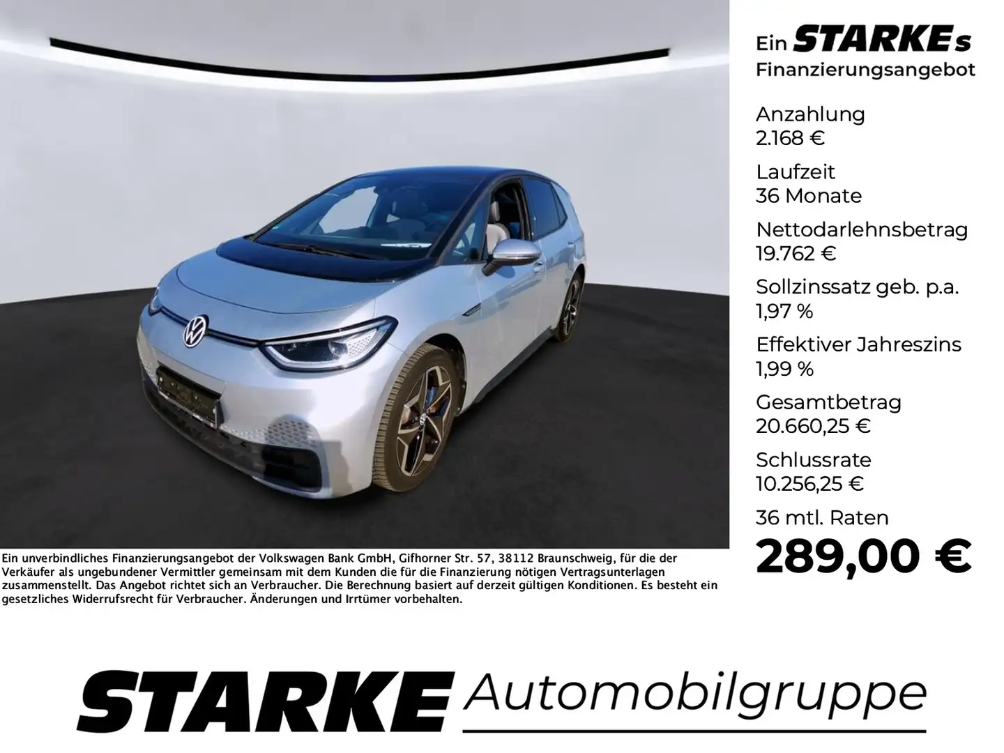 Volkswagen ID.3 Pro Family Silber - 1