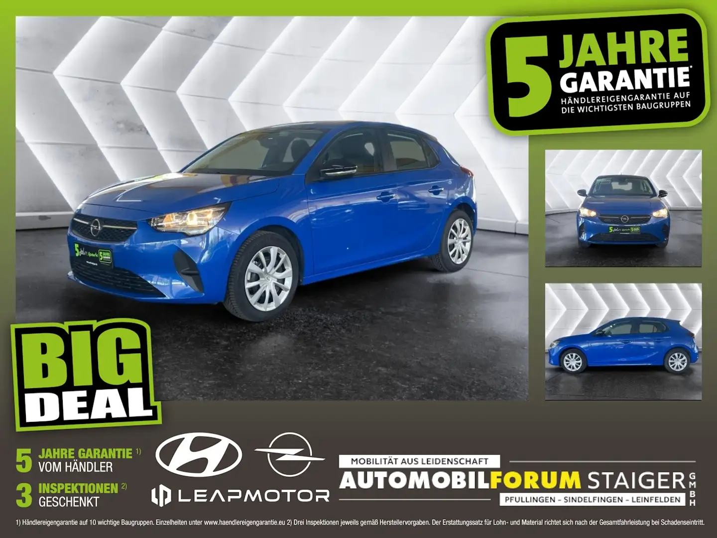 Opel Corsa F 1.2 Turbo Edition Matrix Navi SHZ SpurH Blau - 1