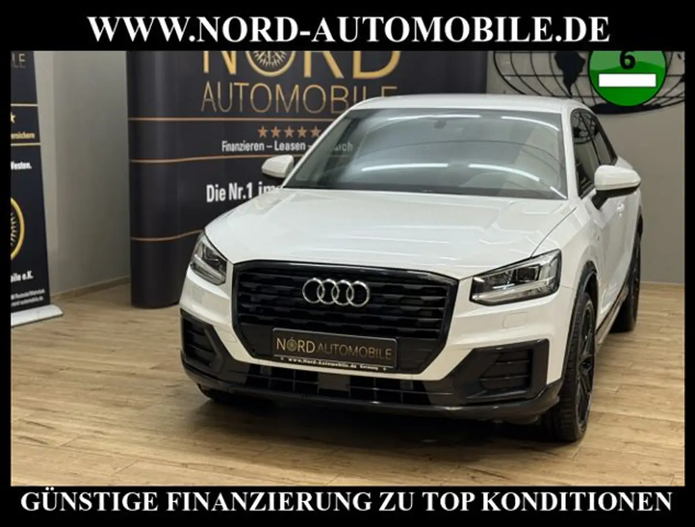 Audi Q2 30 1.6 TDI S-Line Teilleder*Navi*LED*19"* S-Line S Weiß - 1