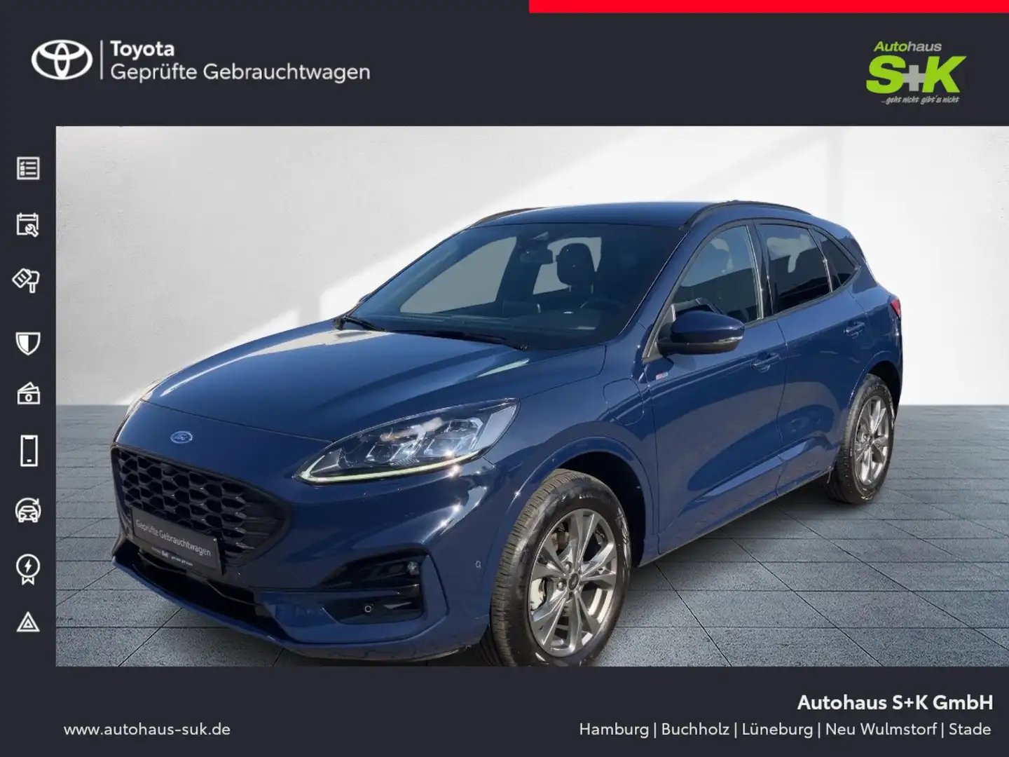 Ford Kuga 2.5 Duratec Plug-in-Hybrid ST-Line X**SHZ** Blauw - 1