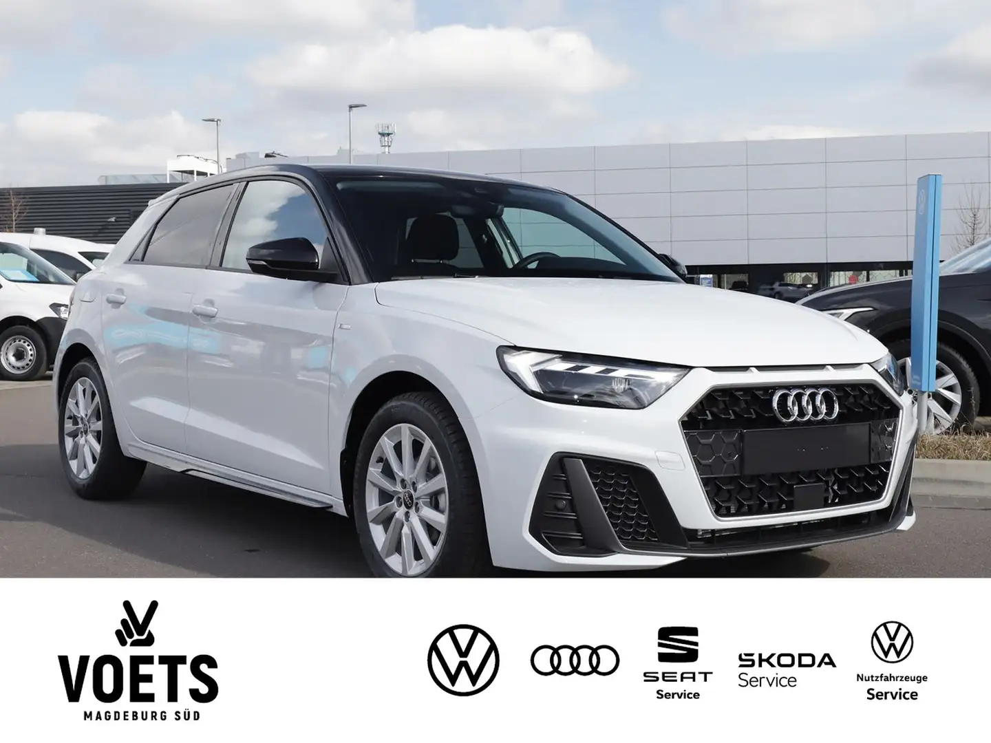 Audi A1 S line 25 TFSI 95PS Stronic SH+GJR+LED Weiß - 2