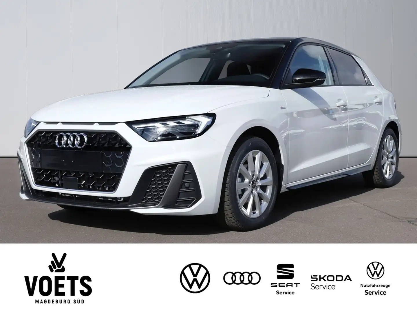 Audi A1 S line 25 TFSI 95PS Stronic SH+GJR+LED Weiß - 1