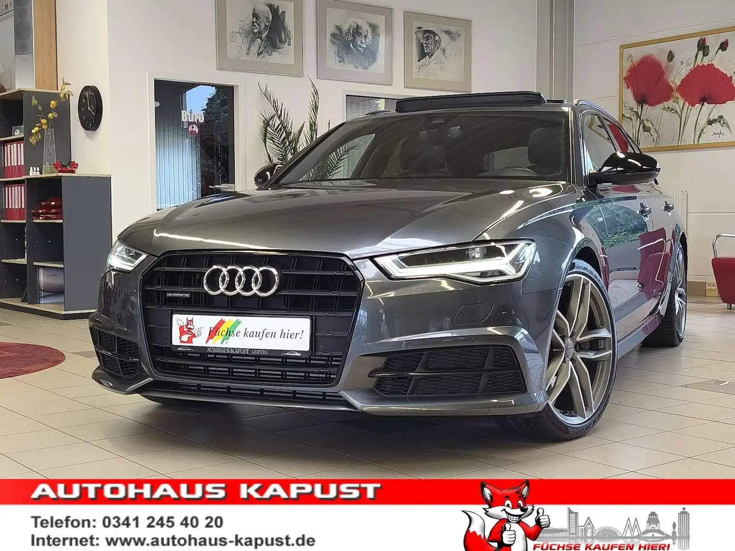 Audi A6 3.0TDI S-Line/Black Ed./Matrix/Pano/BOSE/Luft Gris - 1